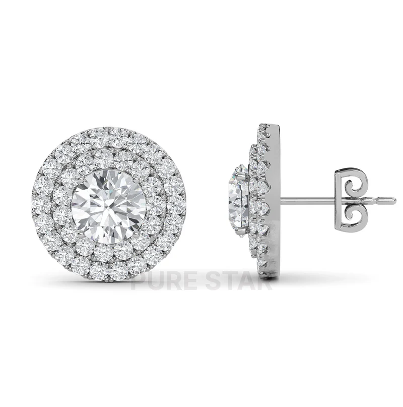 2 carat diamond earrings