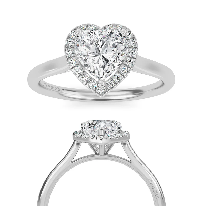 gold heart ring