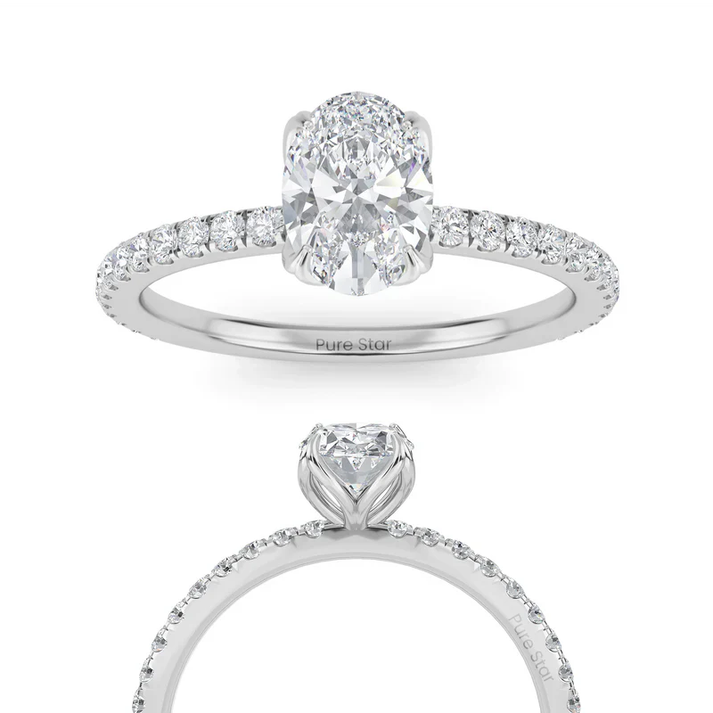 oval cut engagement rings