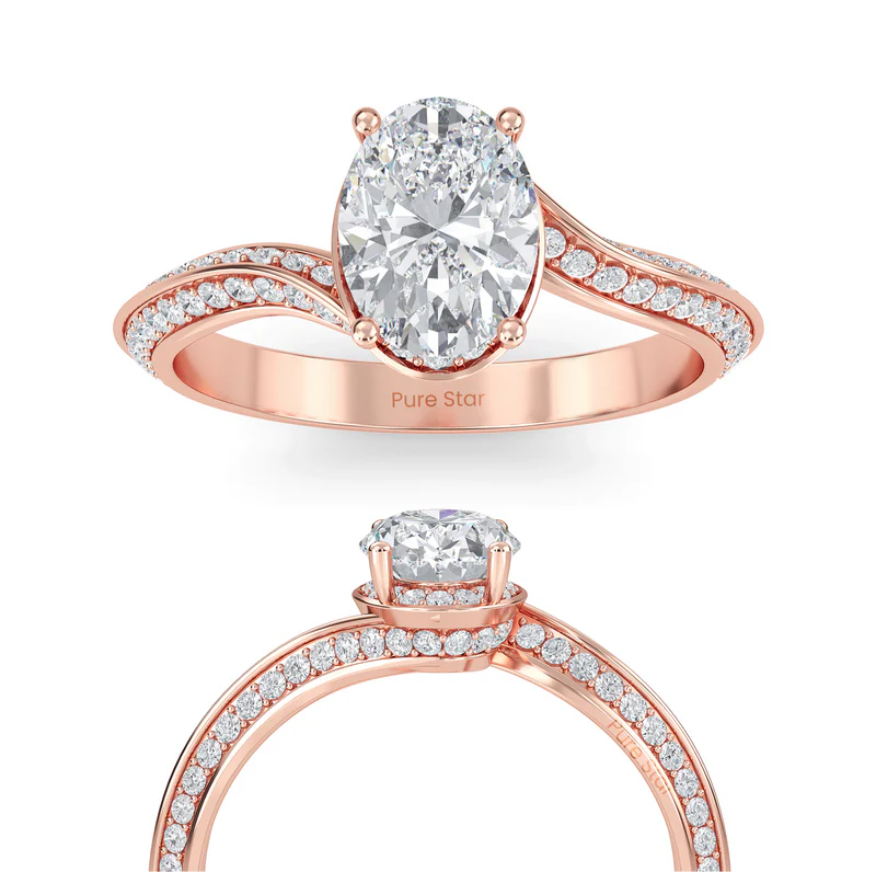 gold oval engagement rings