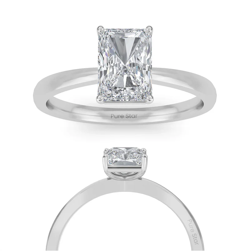 radiant engagement ring