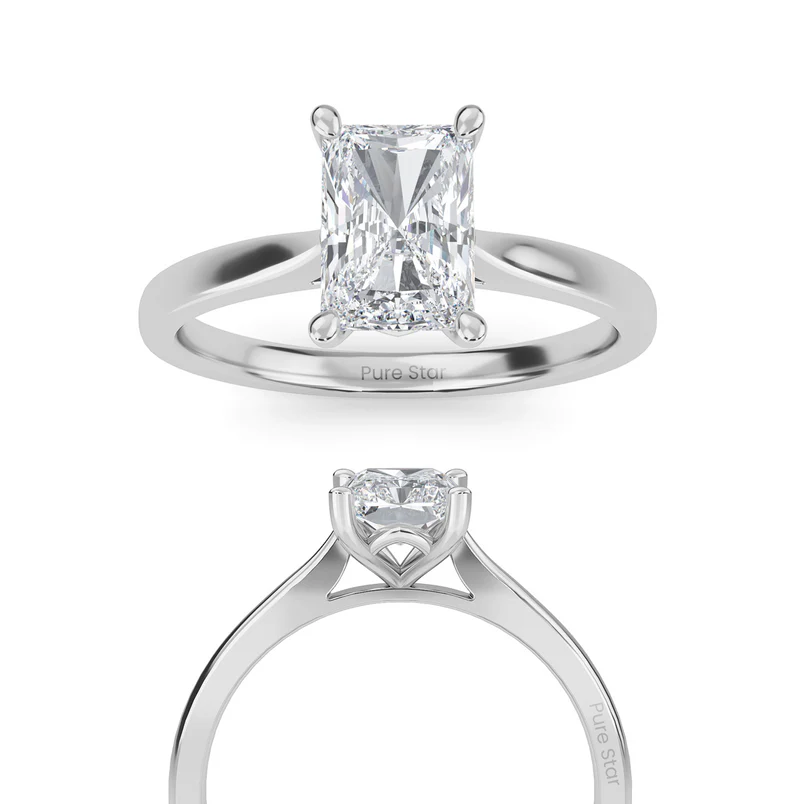 radiant cut engagement rings