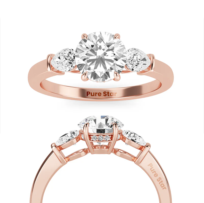 rose gold engagement rings