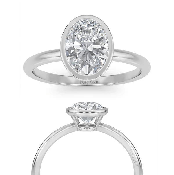oval cut diamond ring