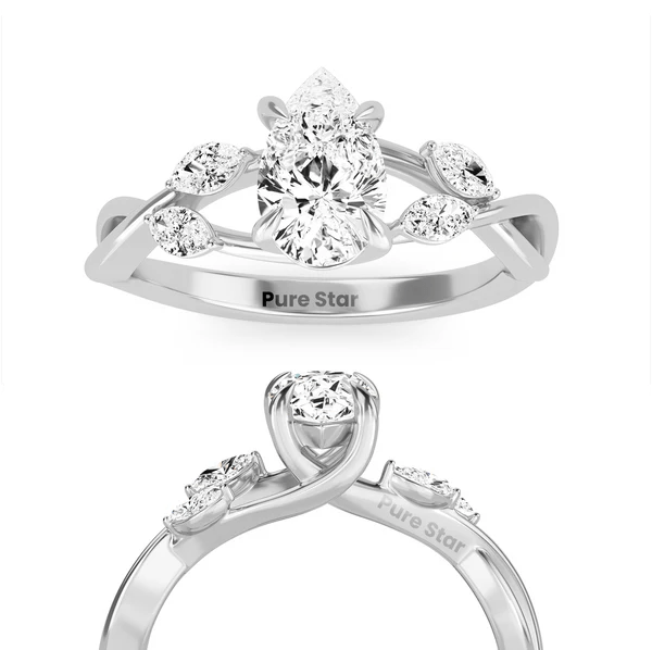 pear diamond ring