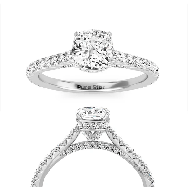 cushion cut engagement rings