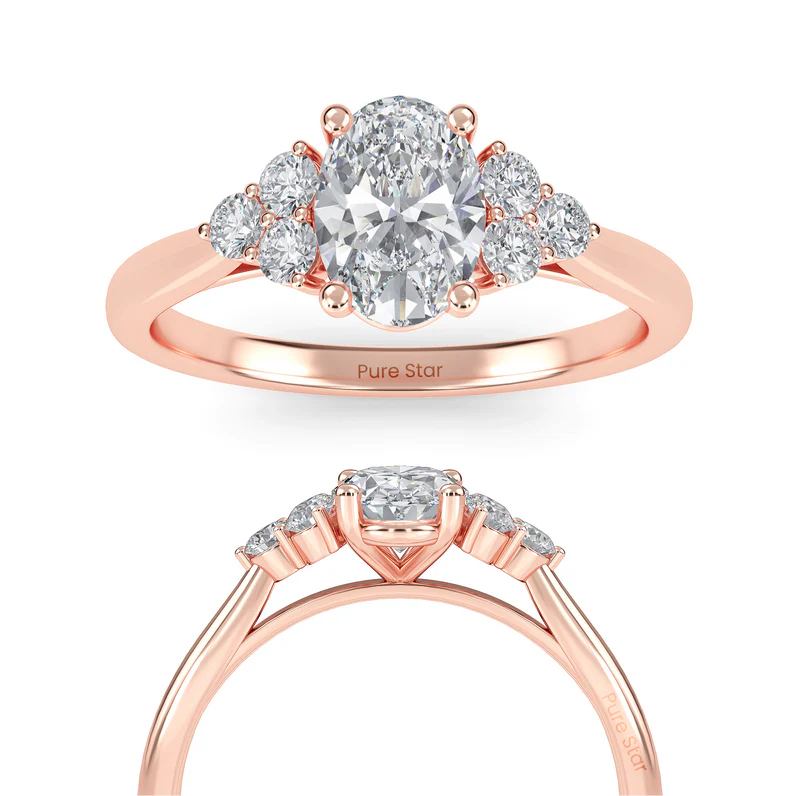 rose gold engagement rings