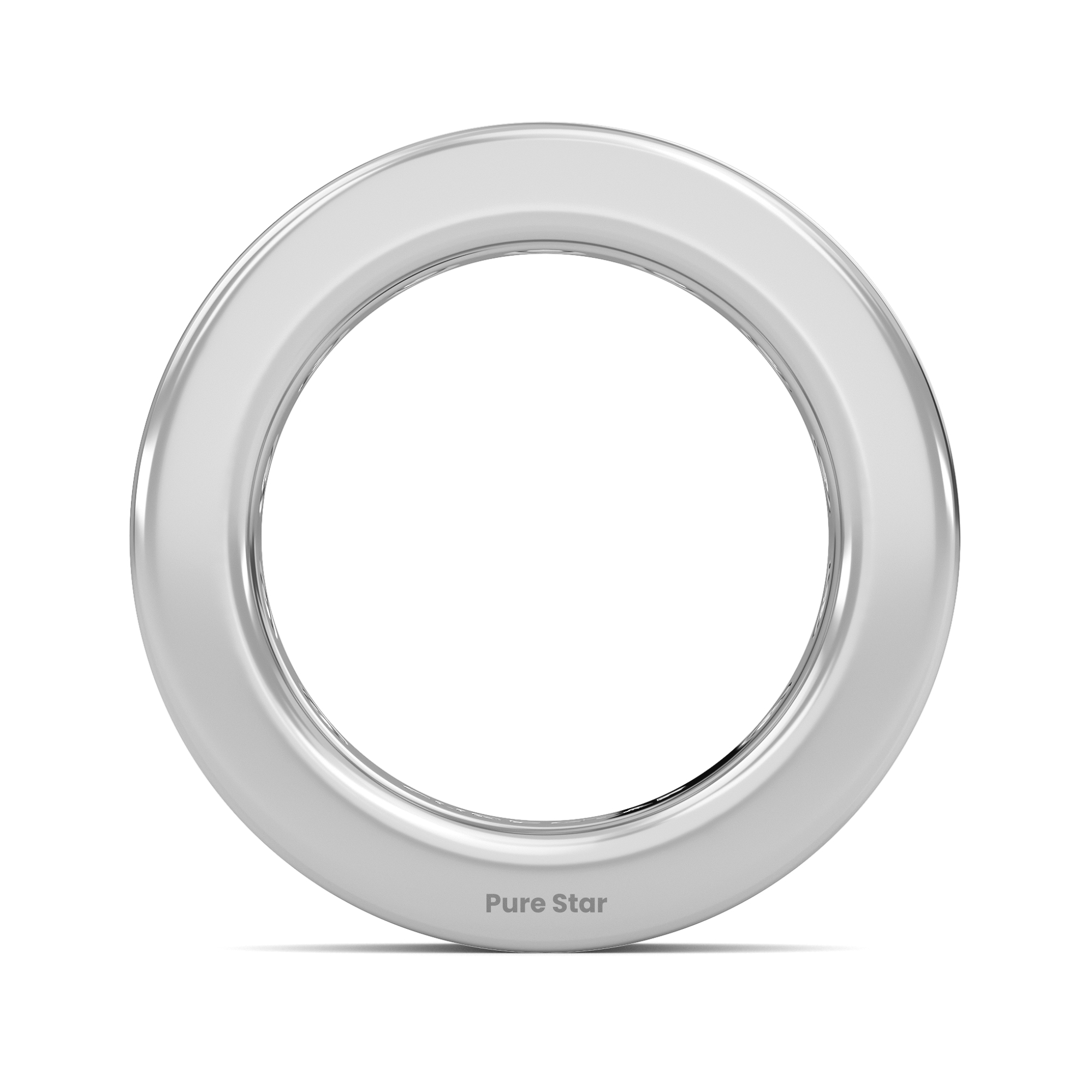 Serenity Round Lab Grown Eternity Band 5mm 10K White Gold-purestarjewelry