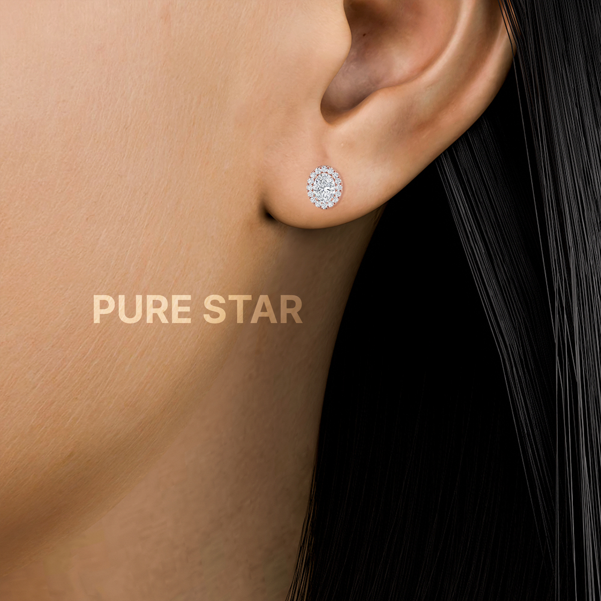 diamond halo stud earrings

