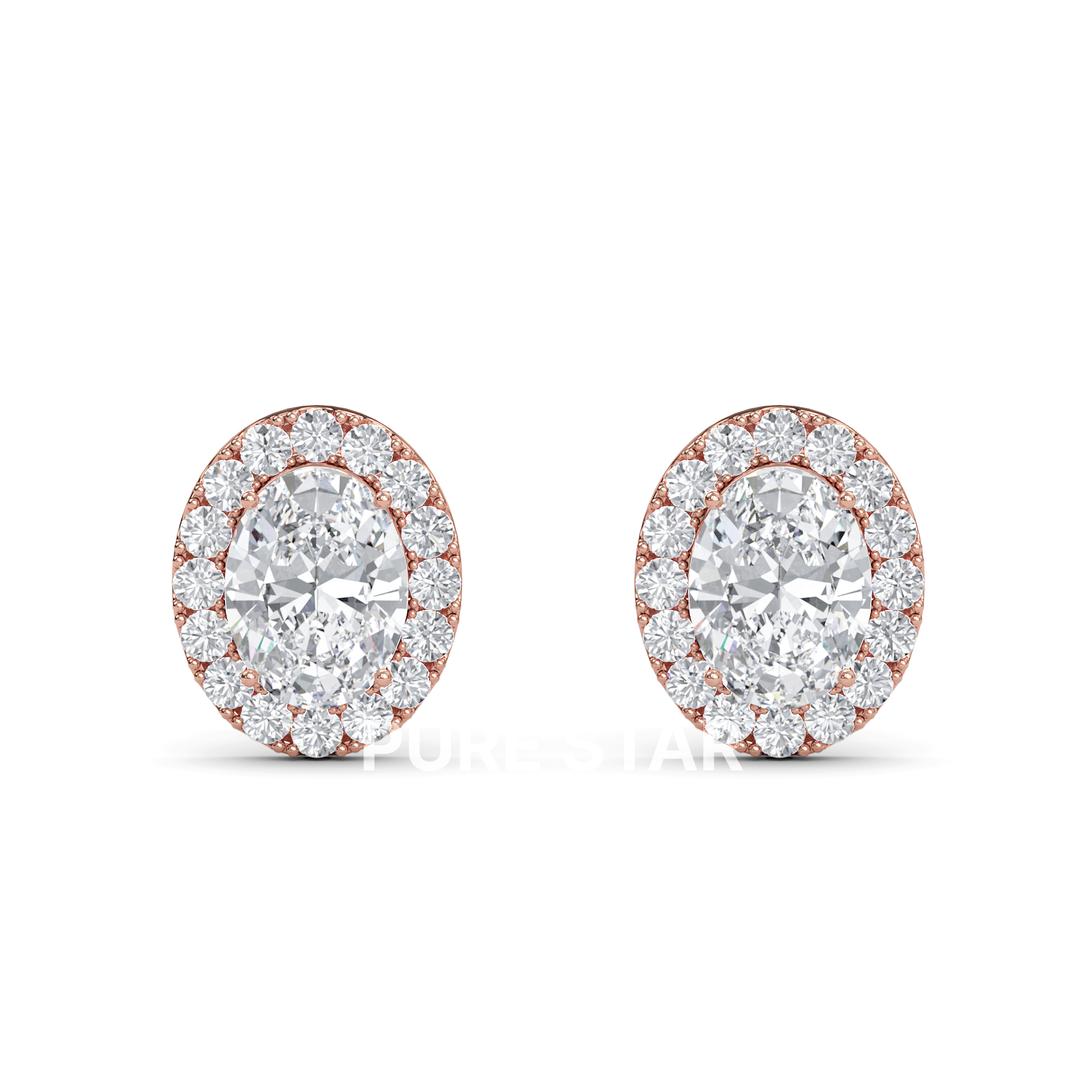 diamond halo stud earrings

