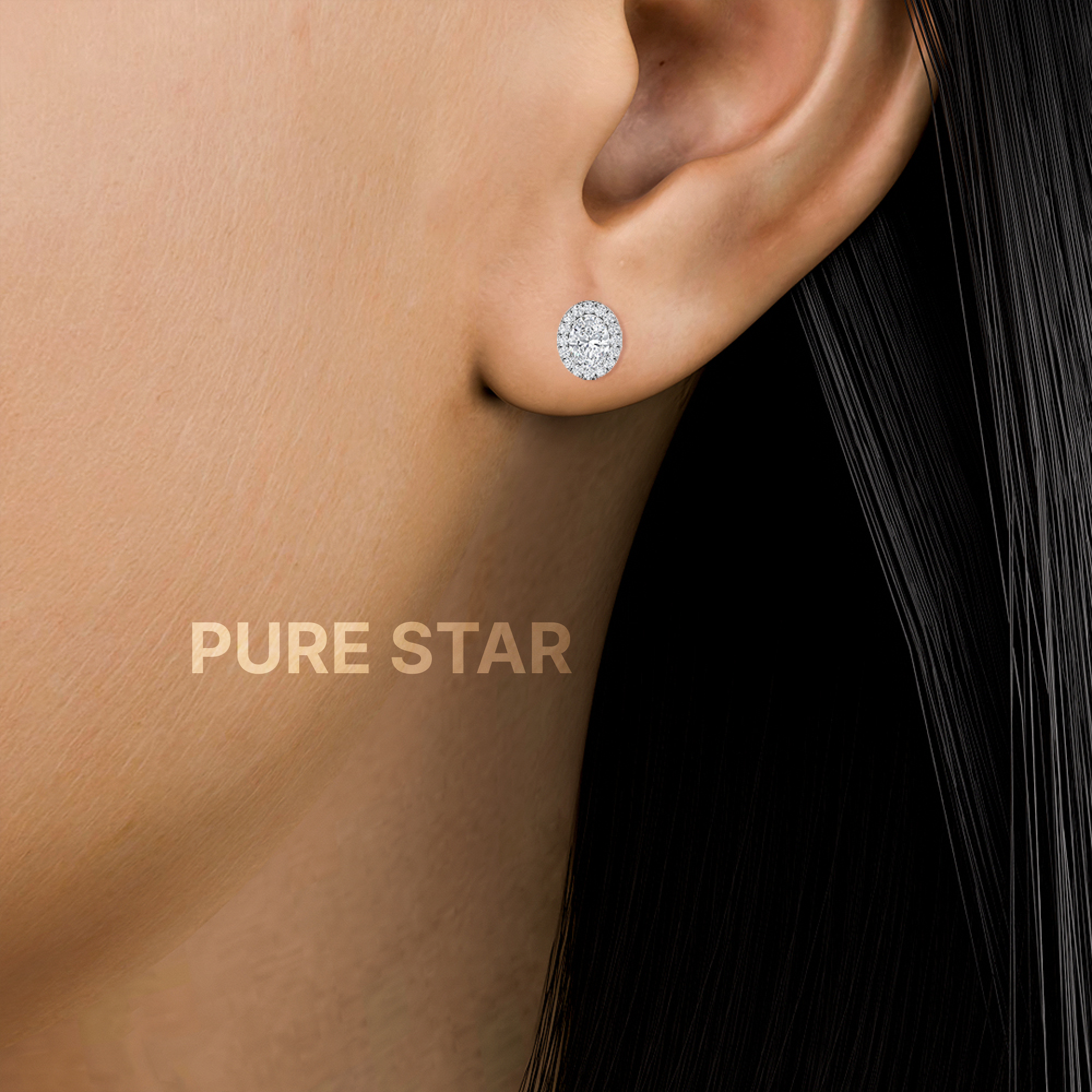 diamond halo stud earrings

