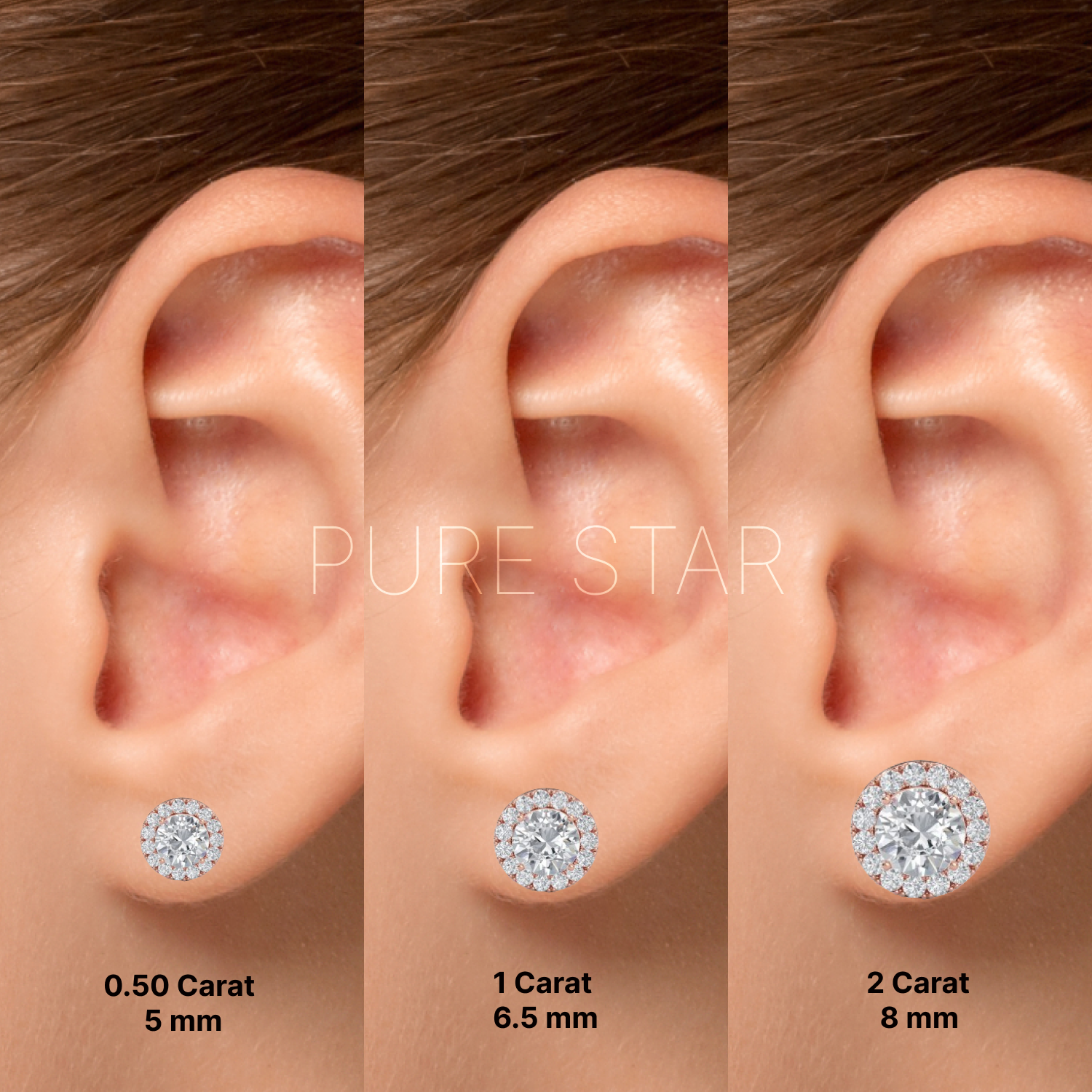 diamond halo stud earrings

