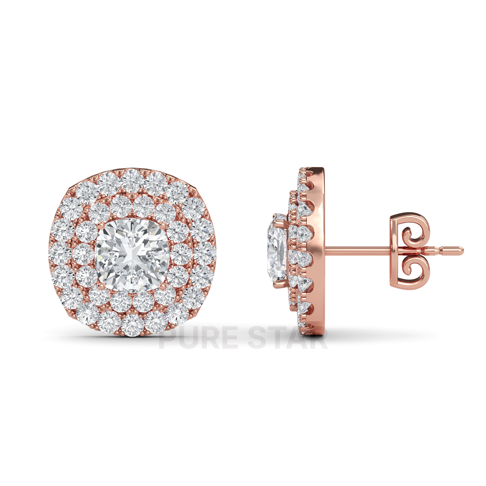 halo diamond earrings

