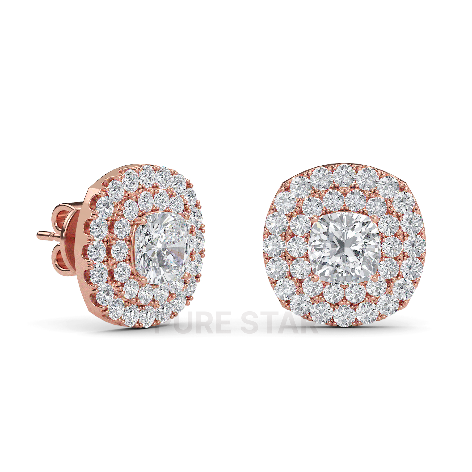 halo diamond earrings

