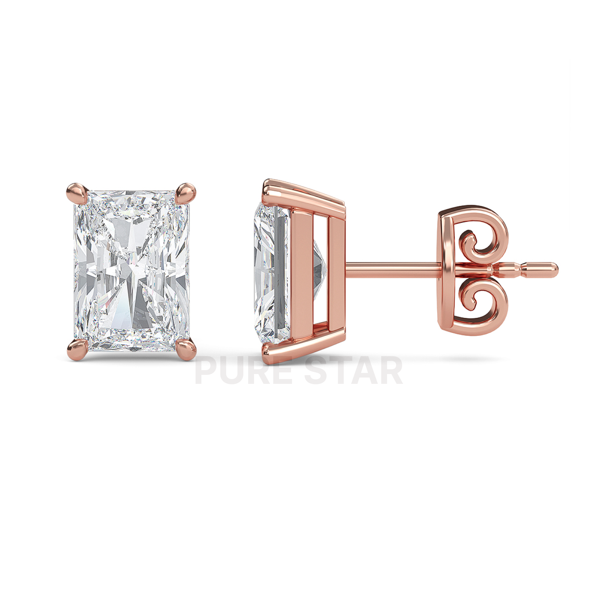 solitaire diamond earrings