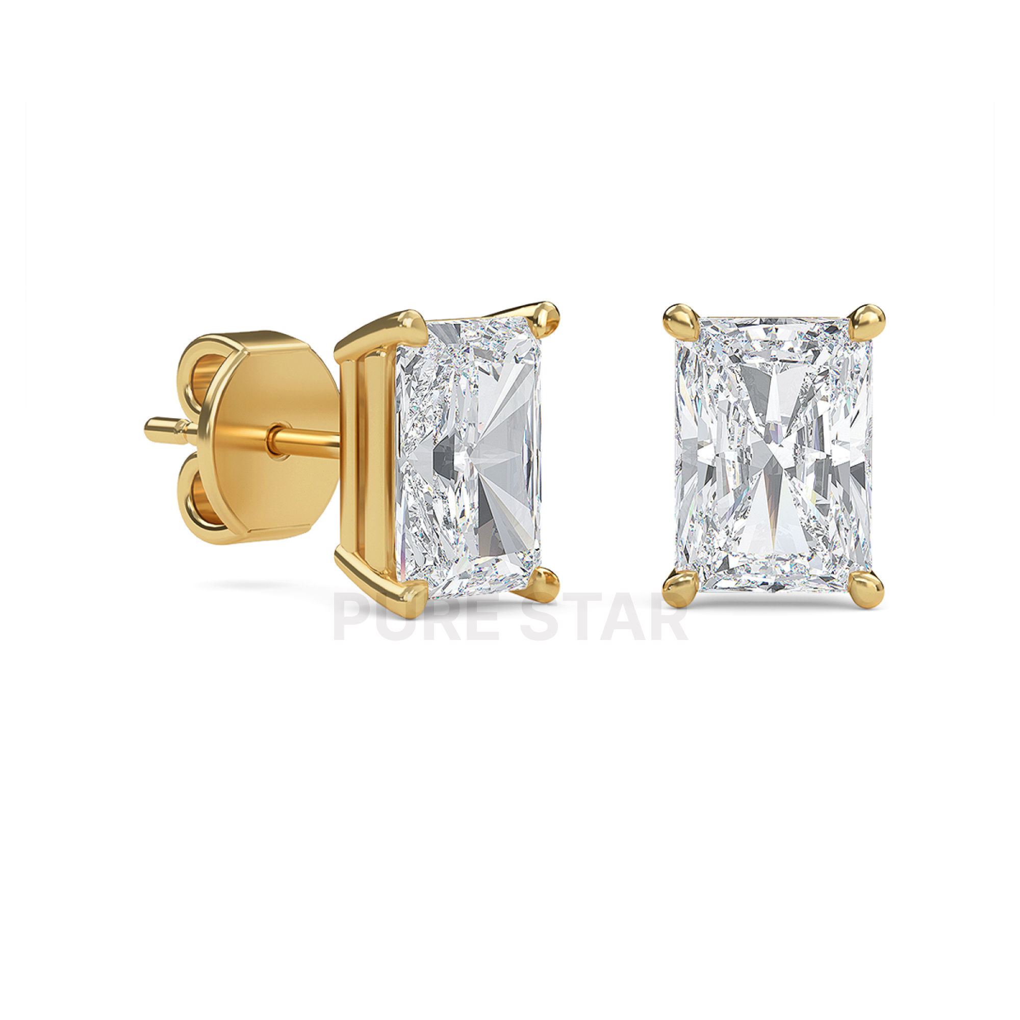 solitaire diamond earrings