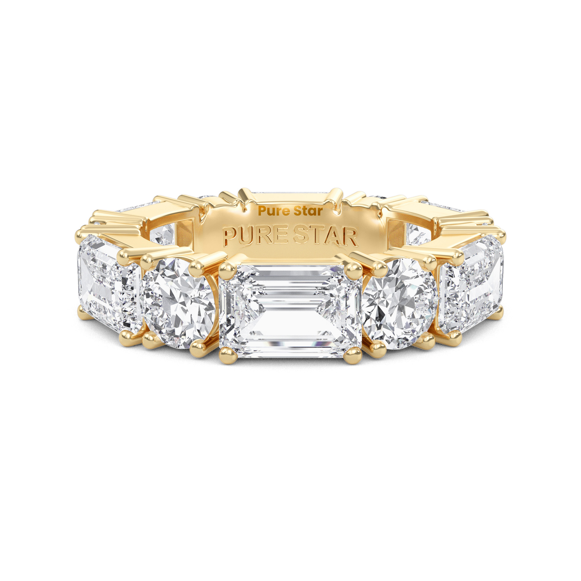 lab grown diamond wedding band