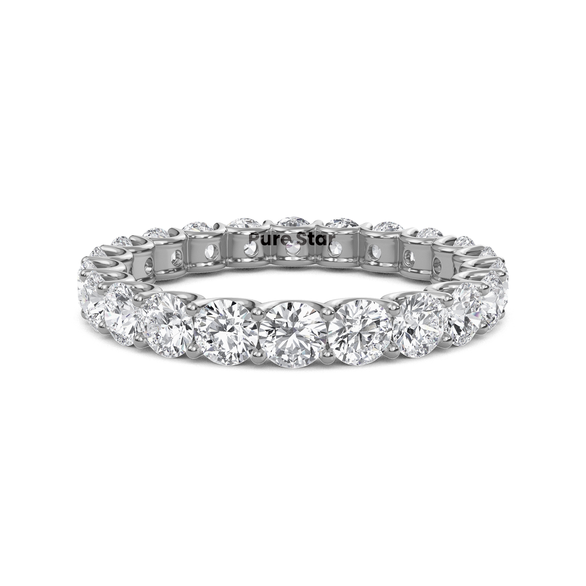 round diamond eternity band

