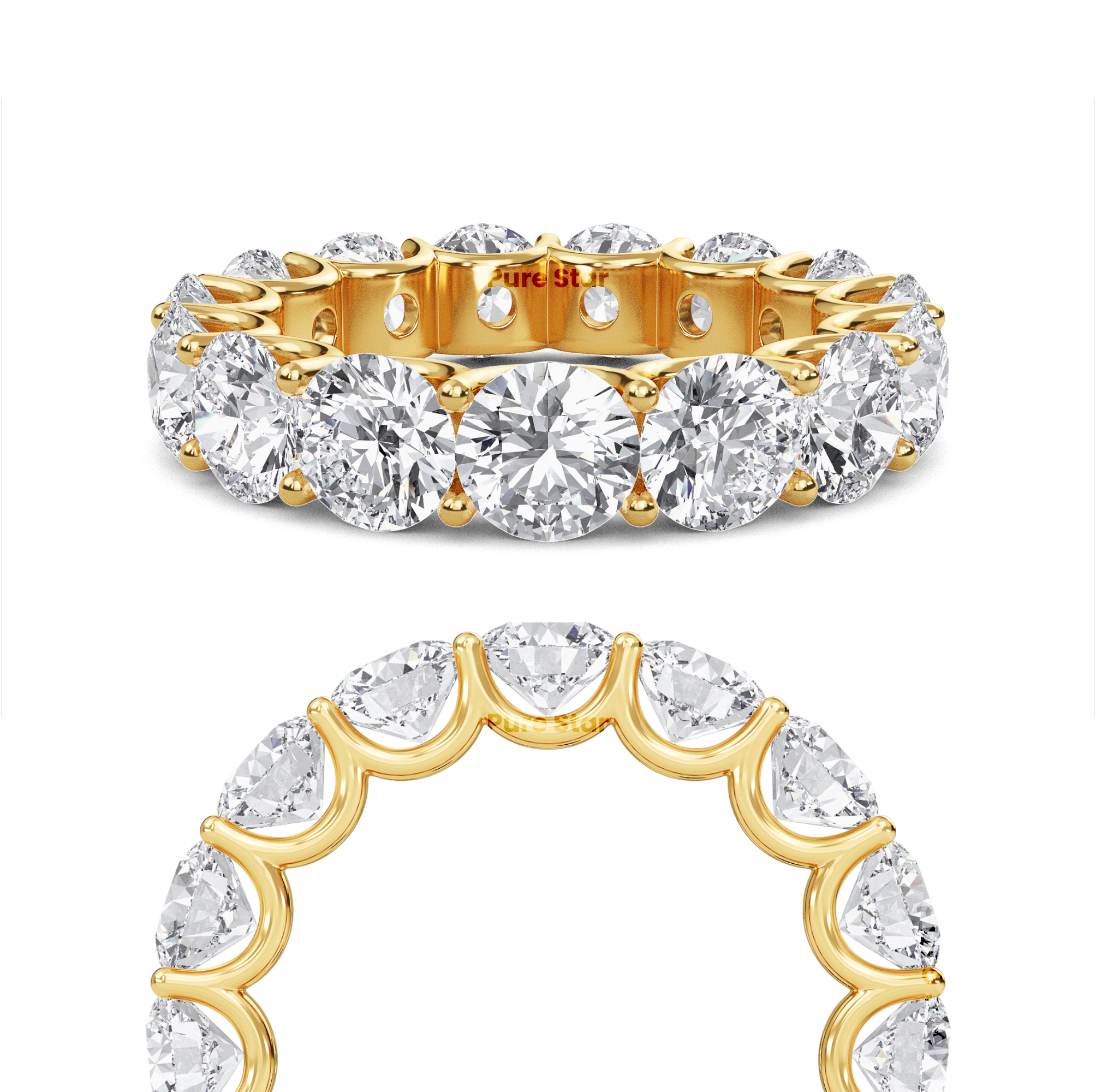 round diamond eternity band

