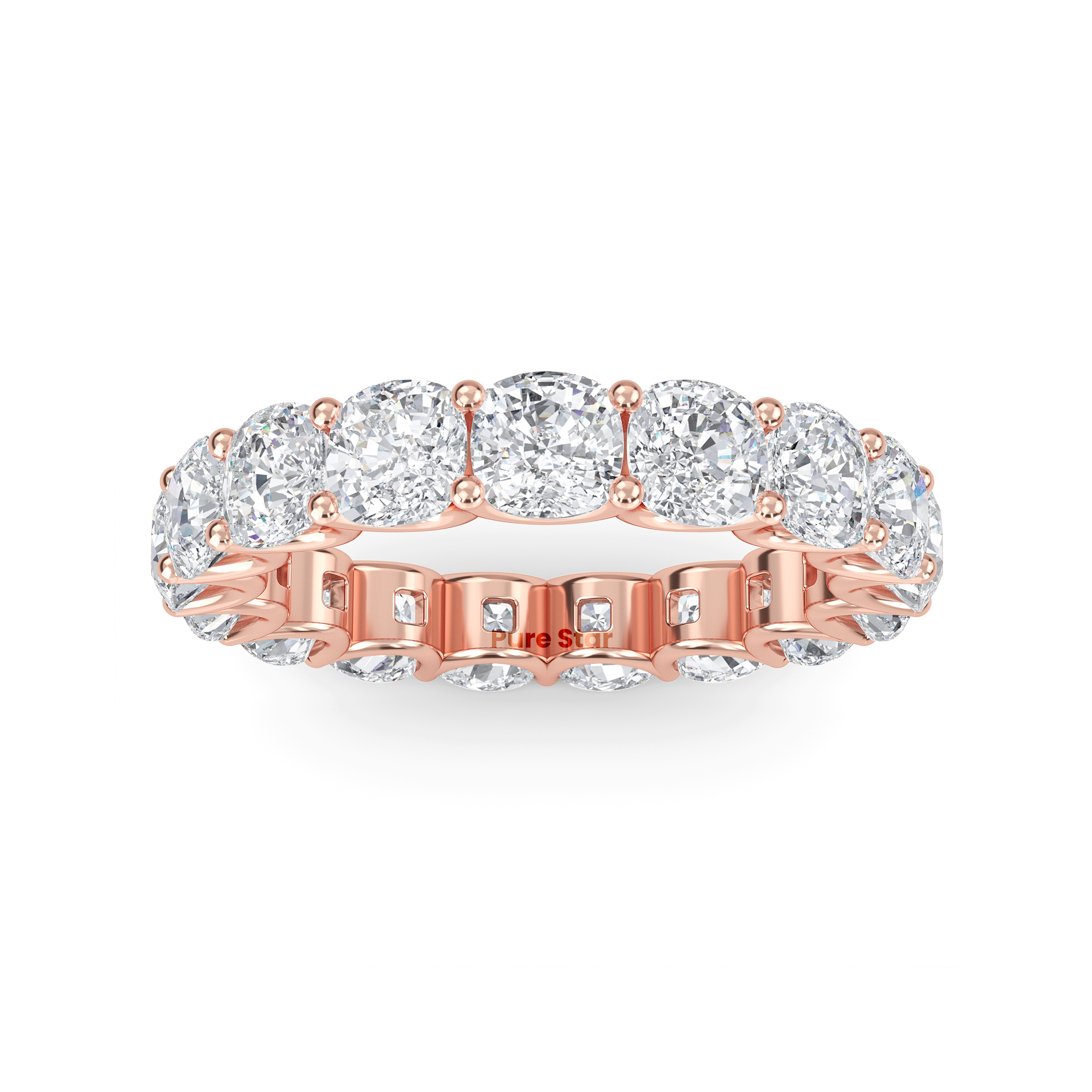 cushion diamond wedding ring

