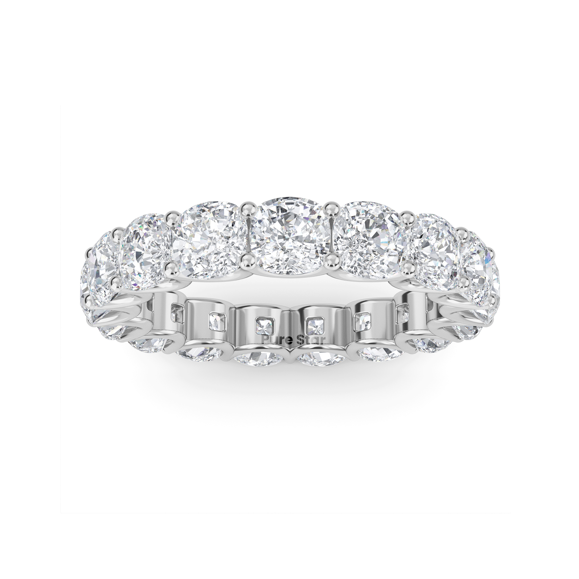 cushion diamond wedding ring

