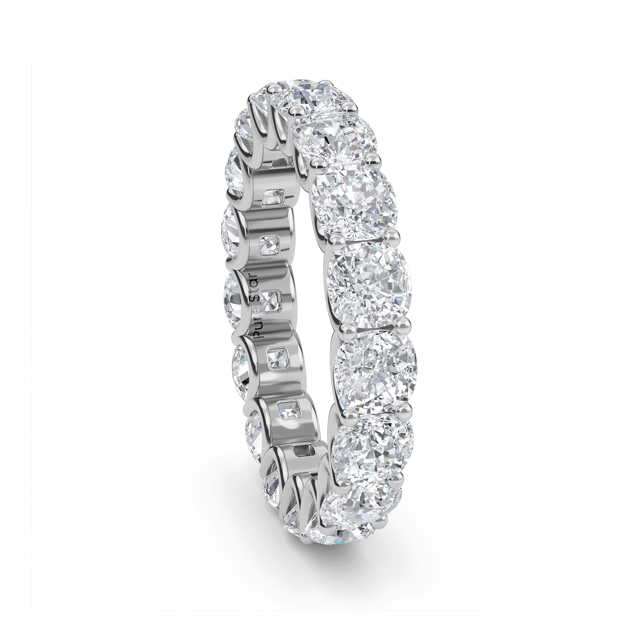 cushion diamond wedding ring

