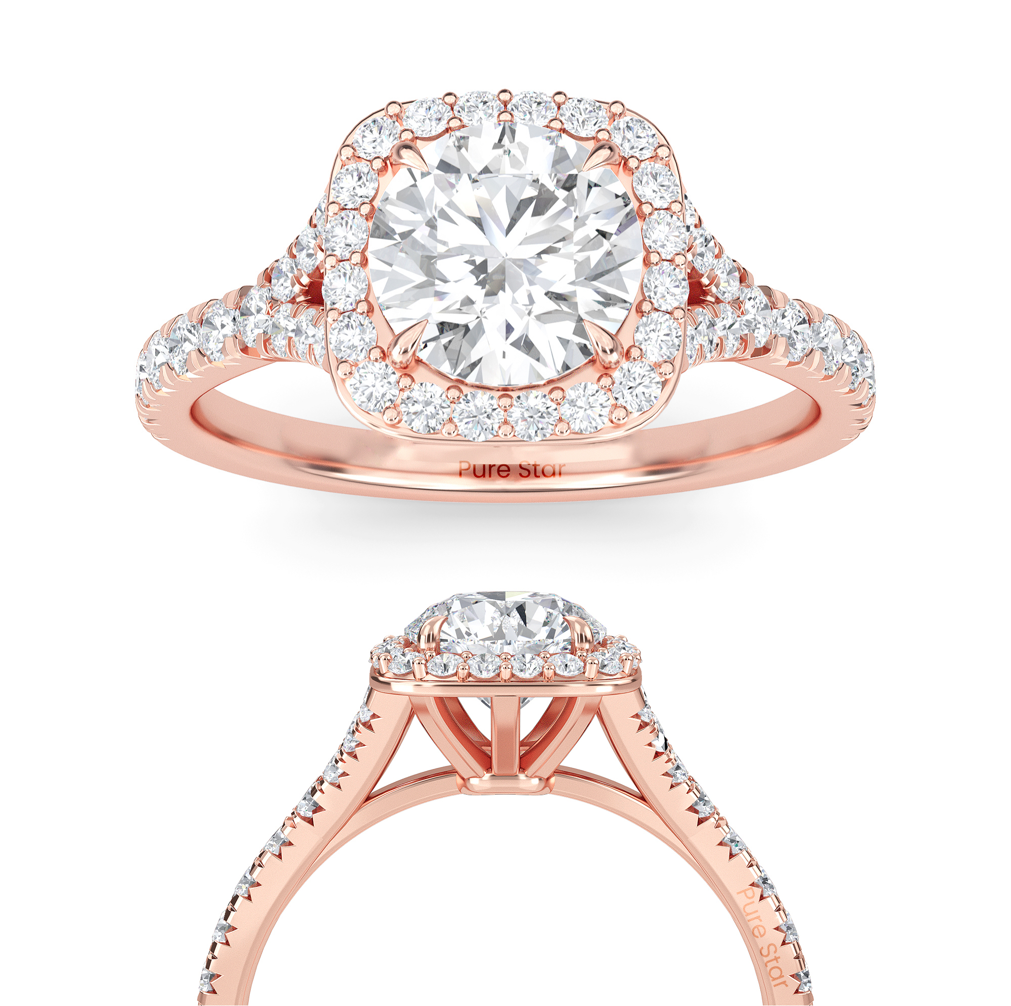 round engagement rings