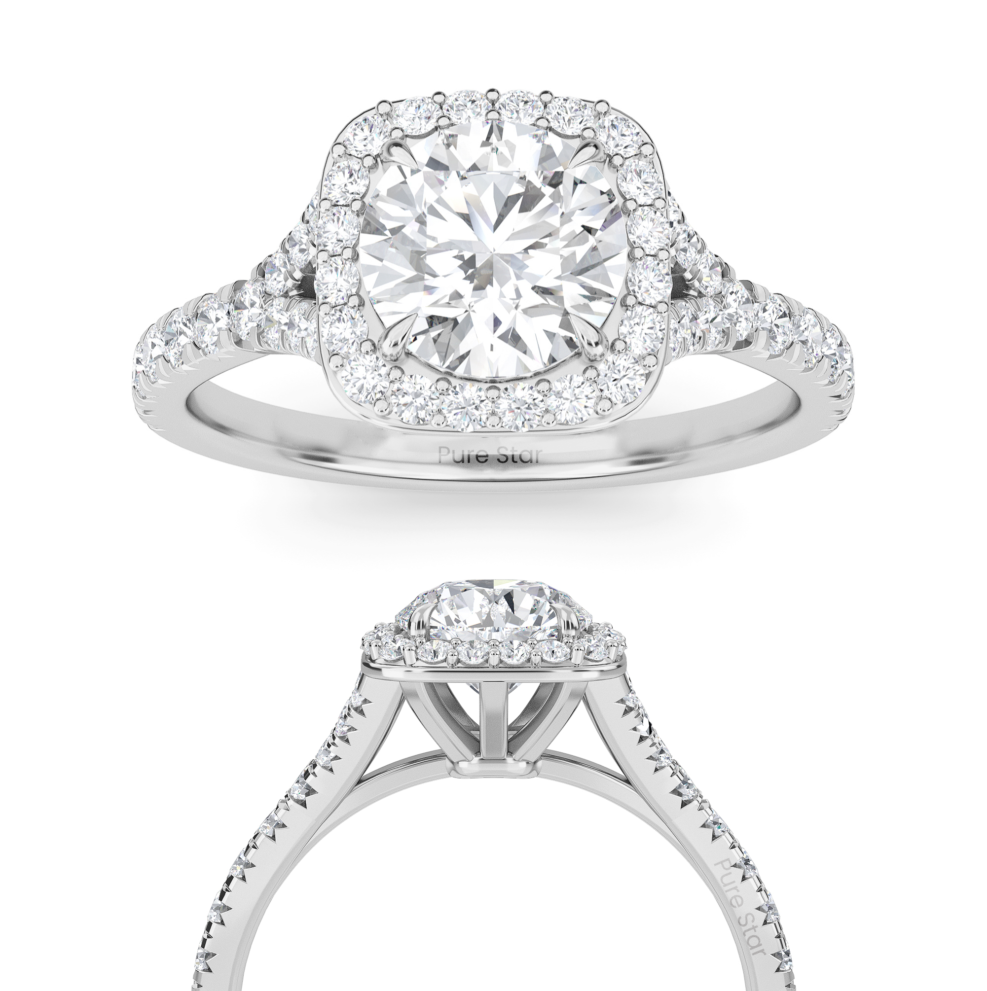 round engagement rings