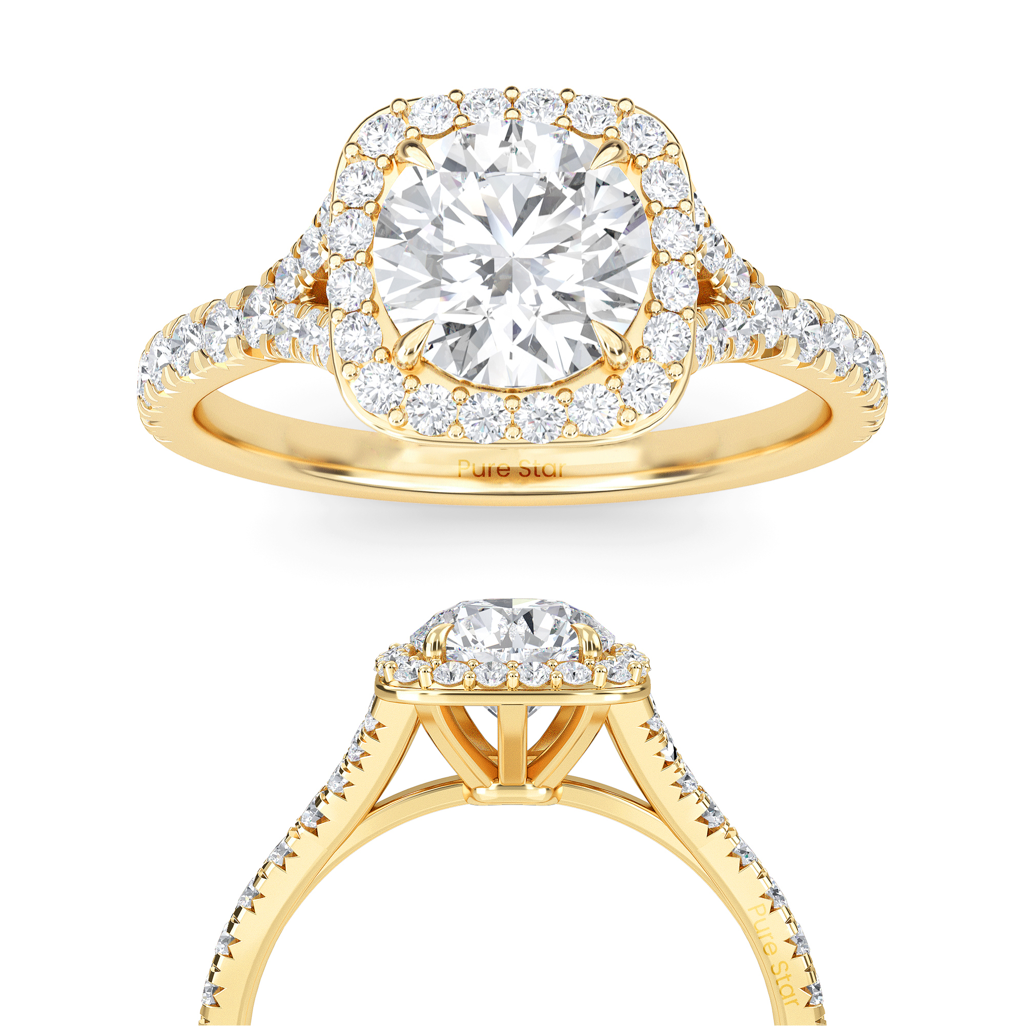 round engagement rings