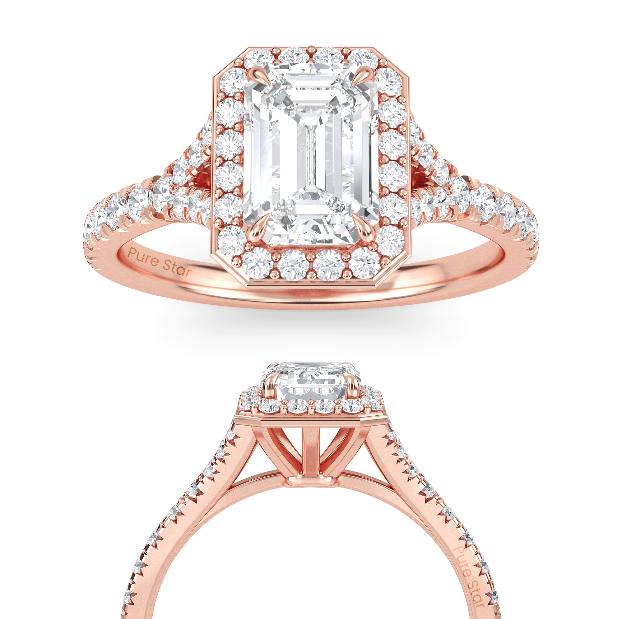 emerald cut engagement rings