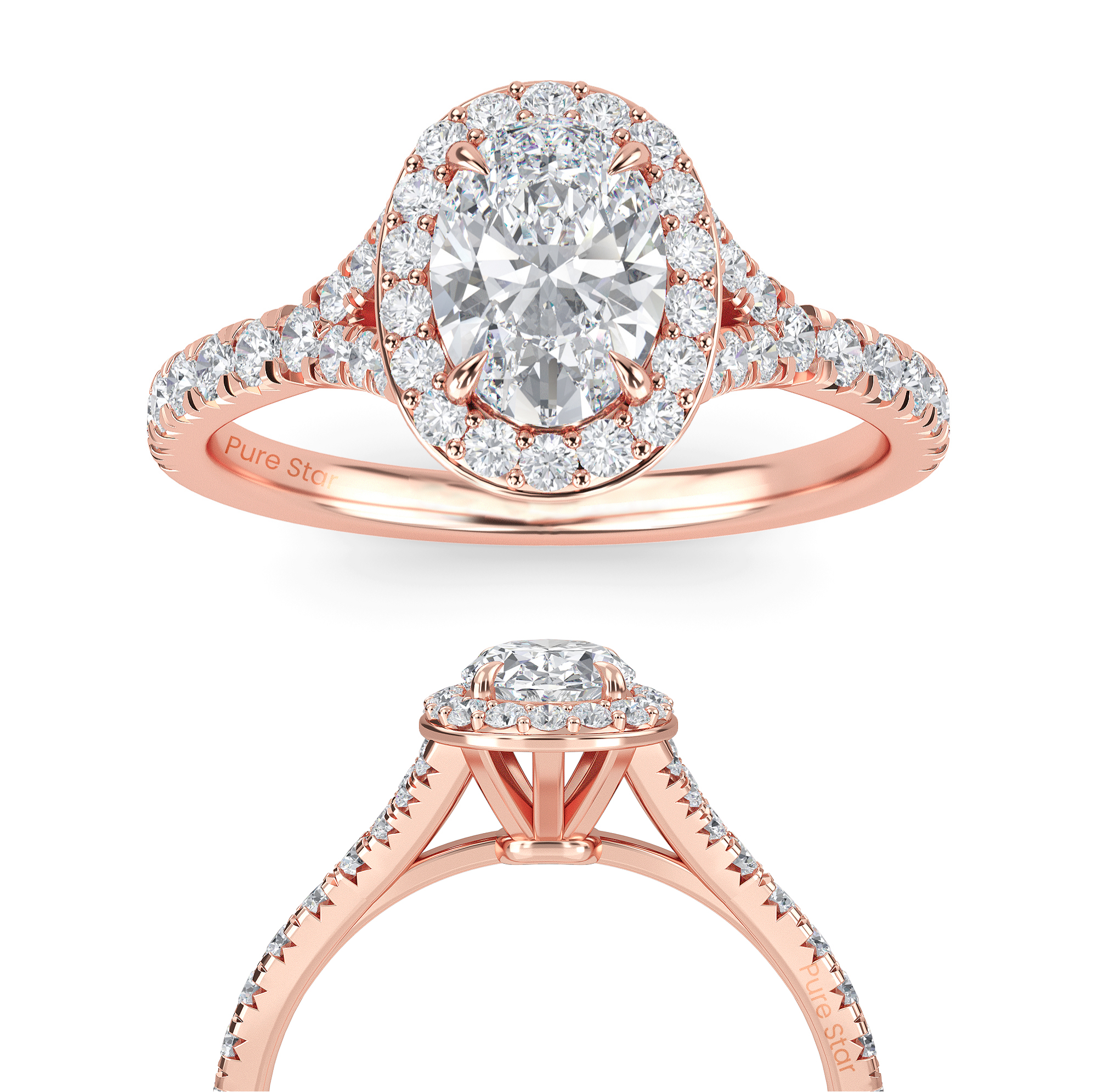 oval diamond engagement ring