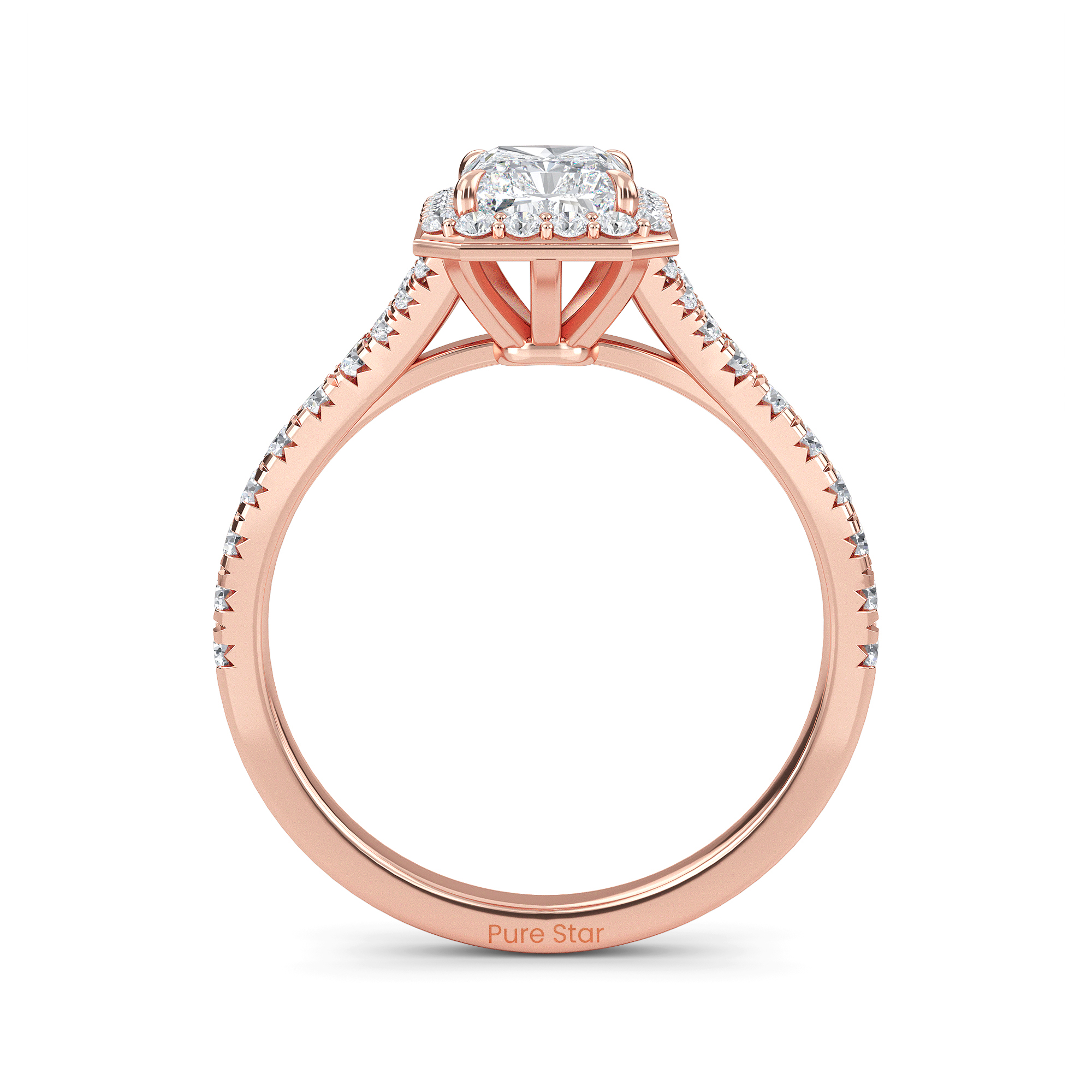 radiant diamond engagement ring