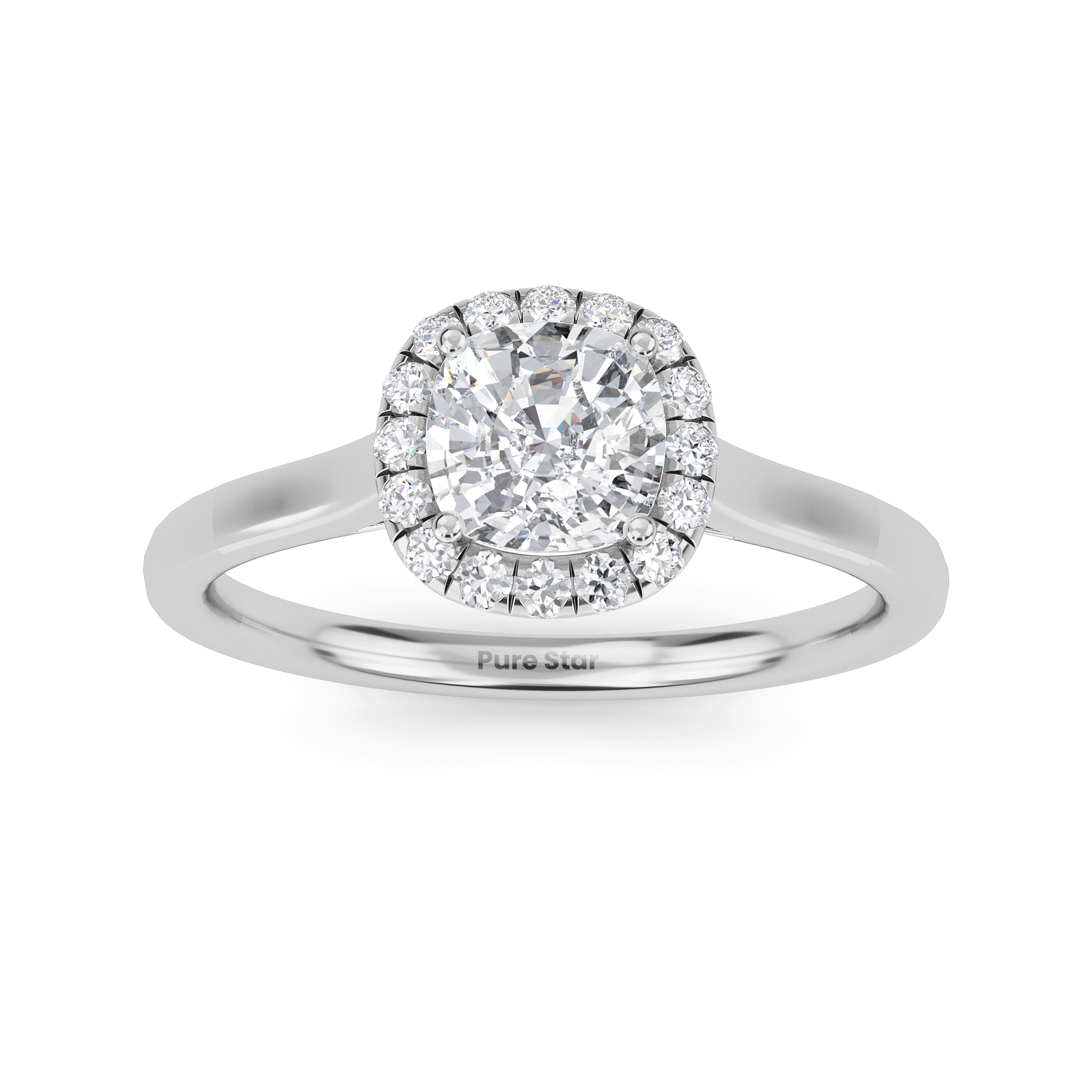 cushion cut diamond engagement rings