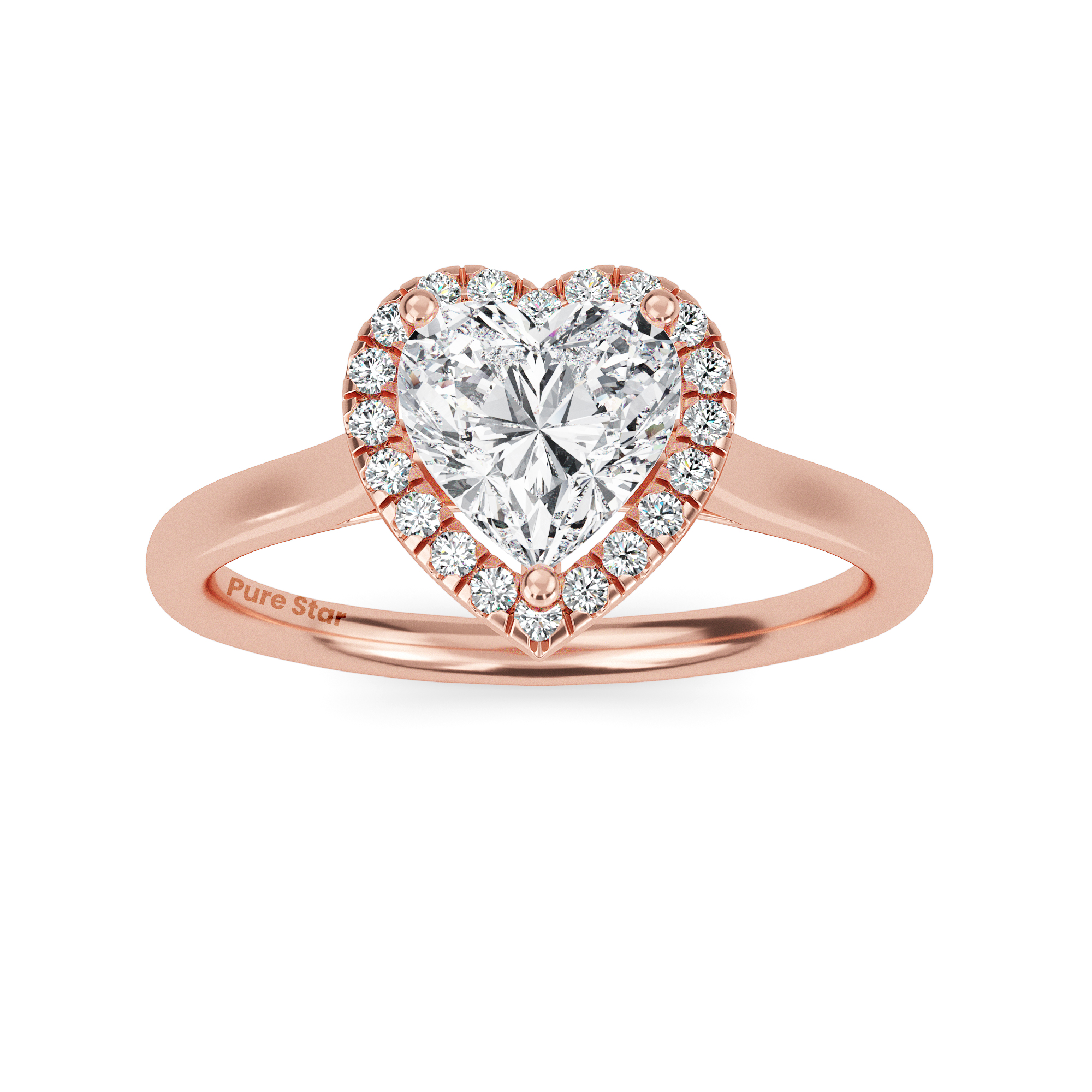 heart shape ring diamond