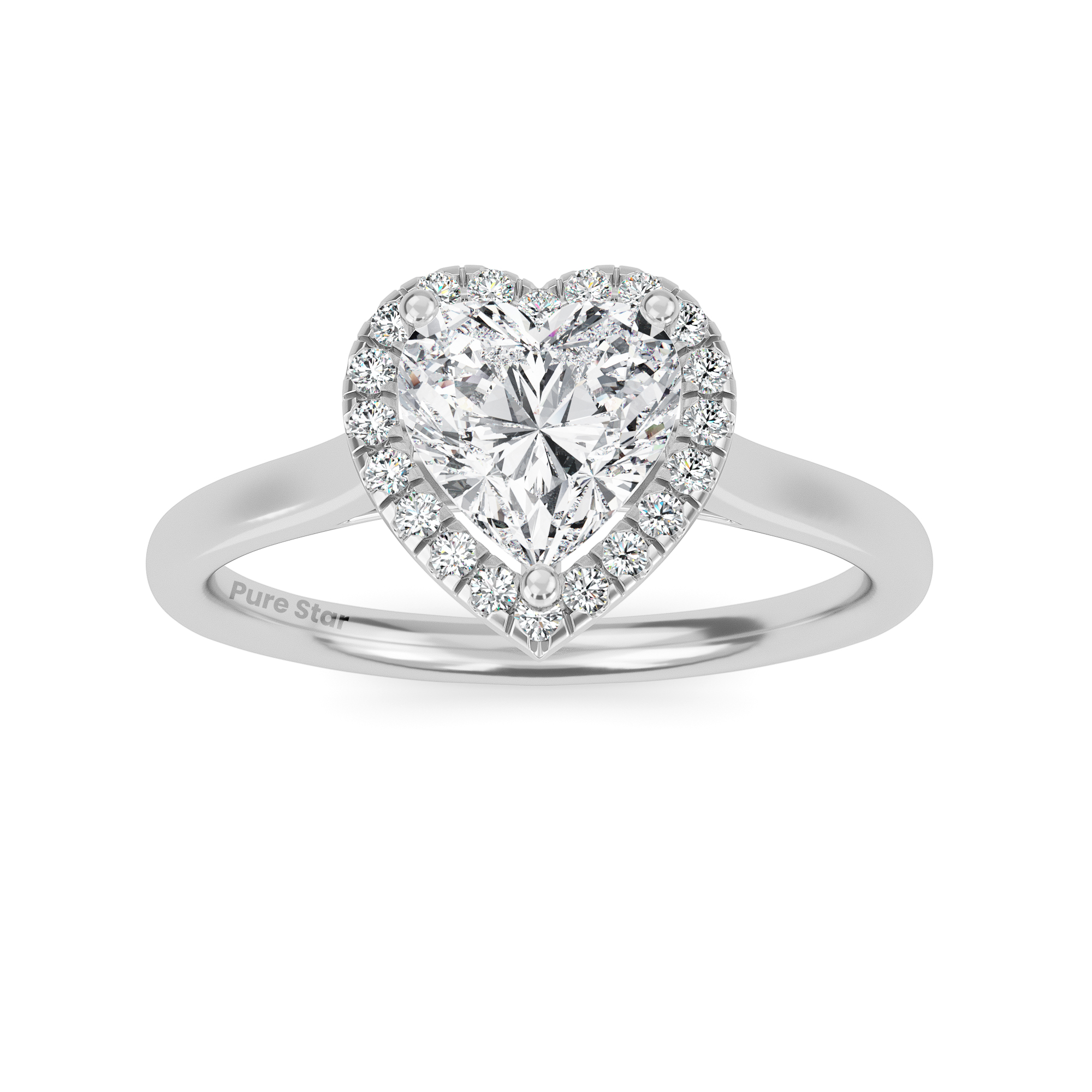 heart shape ring diamond