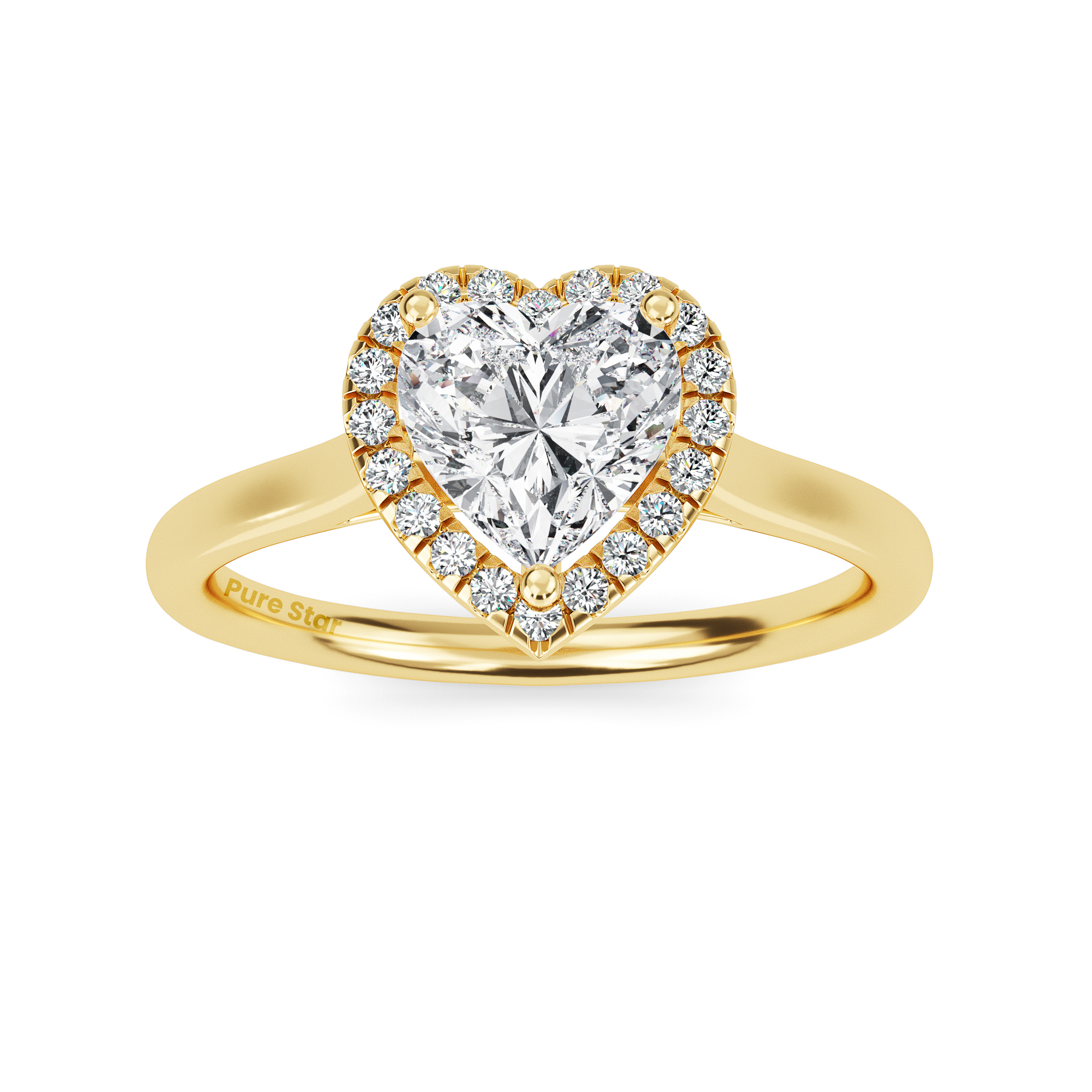 heart shape ring diamond