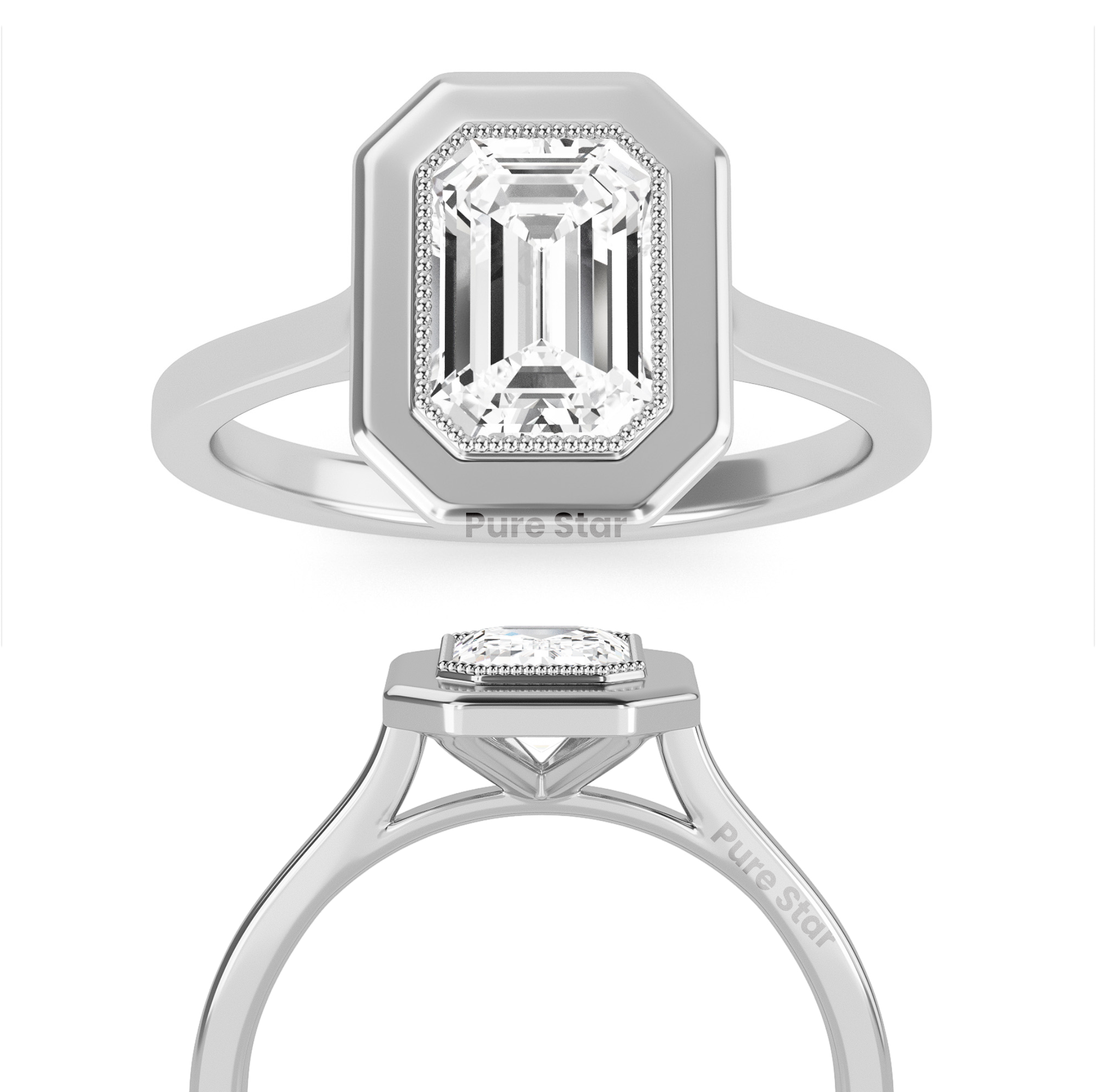 emerald cut engagement rings