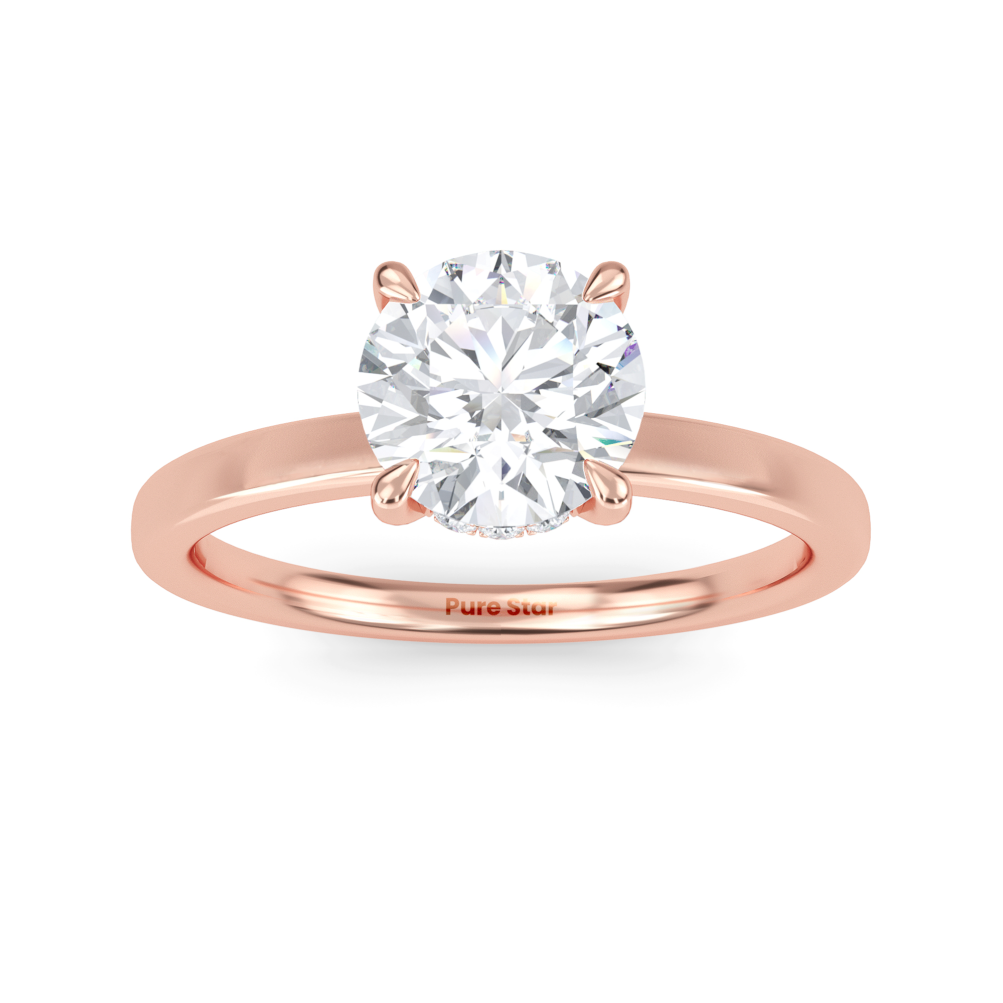 round diamond engagement ring