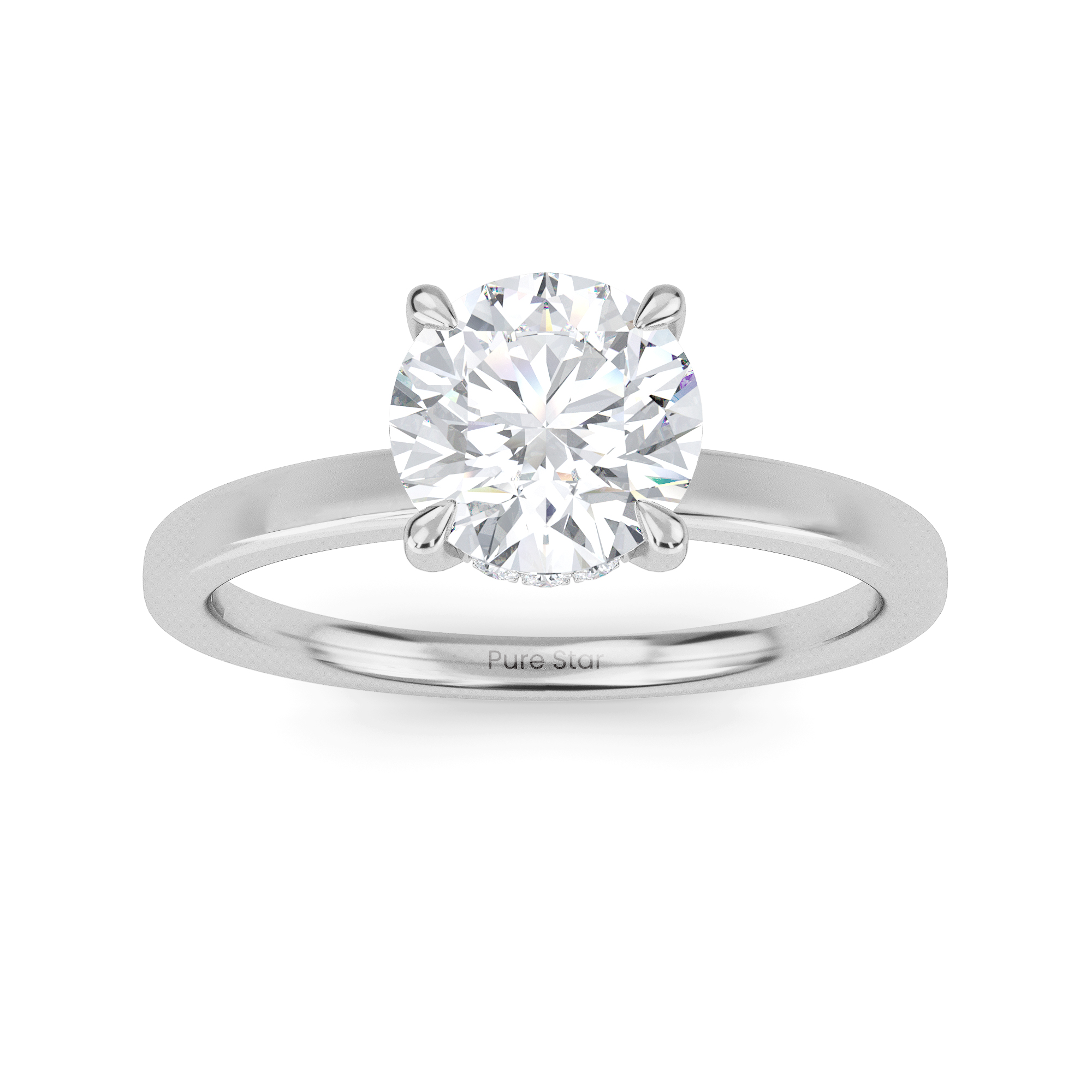 round diamond engagement ring