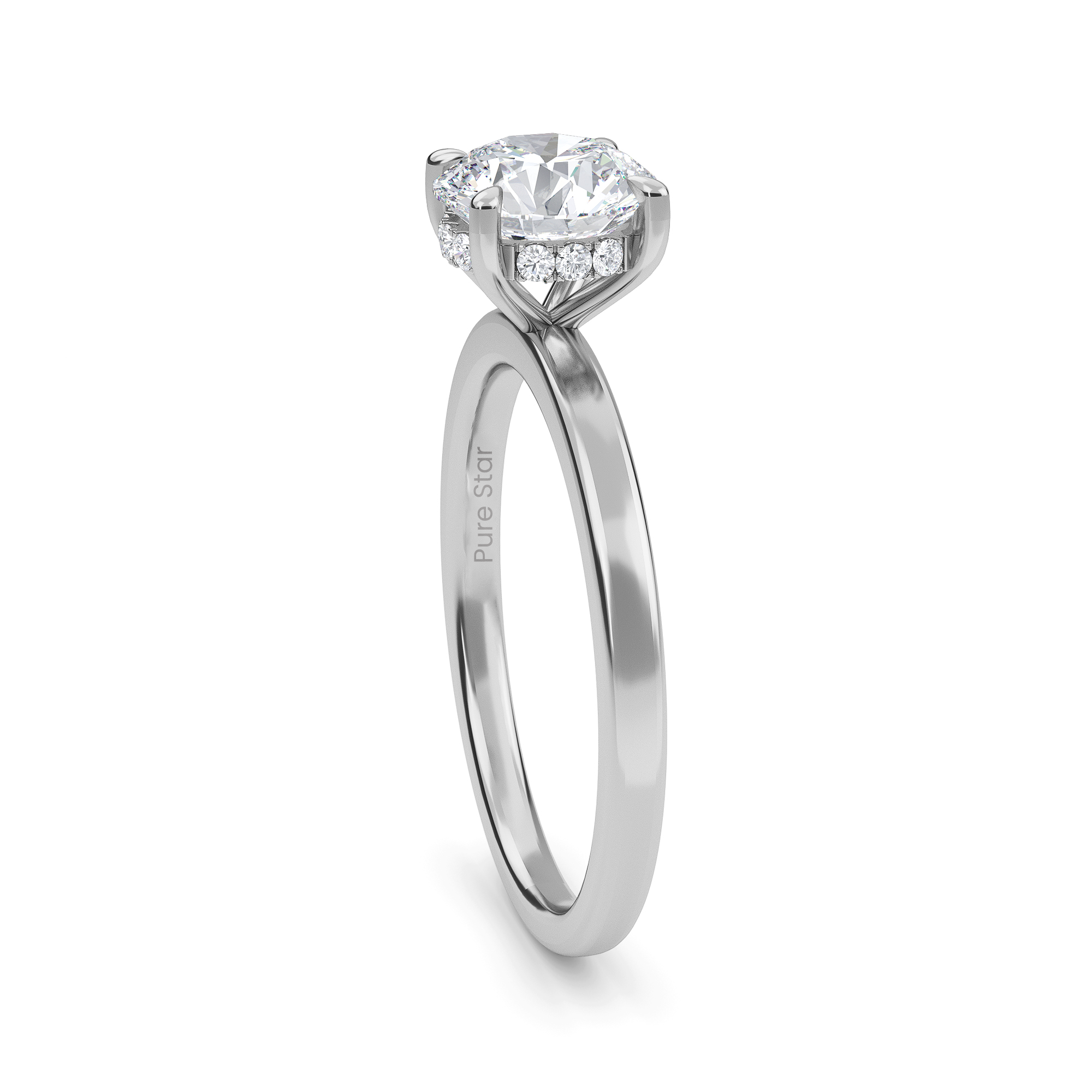 round diamond engagement ring