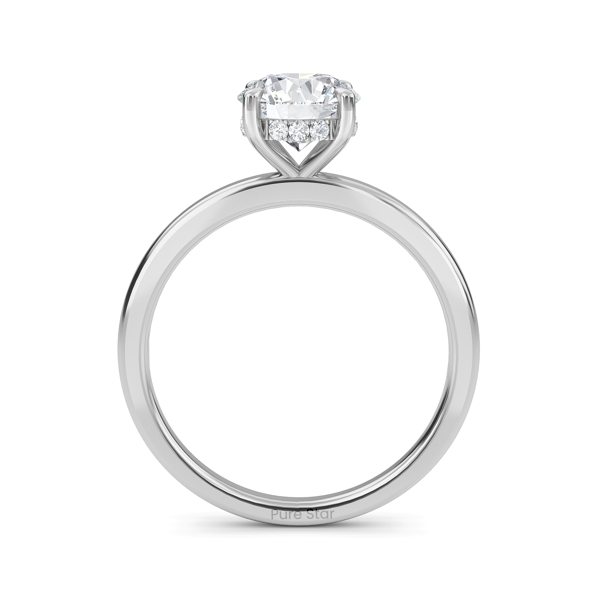 round diamond engagement ring