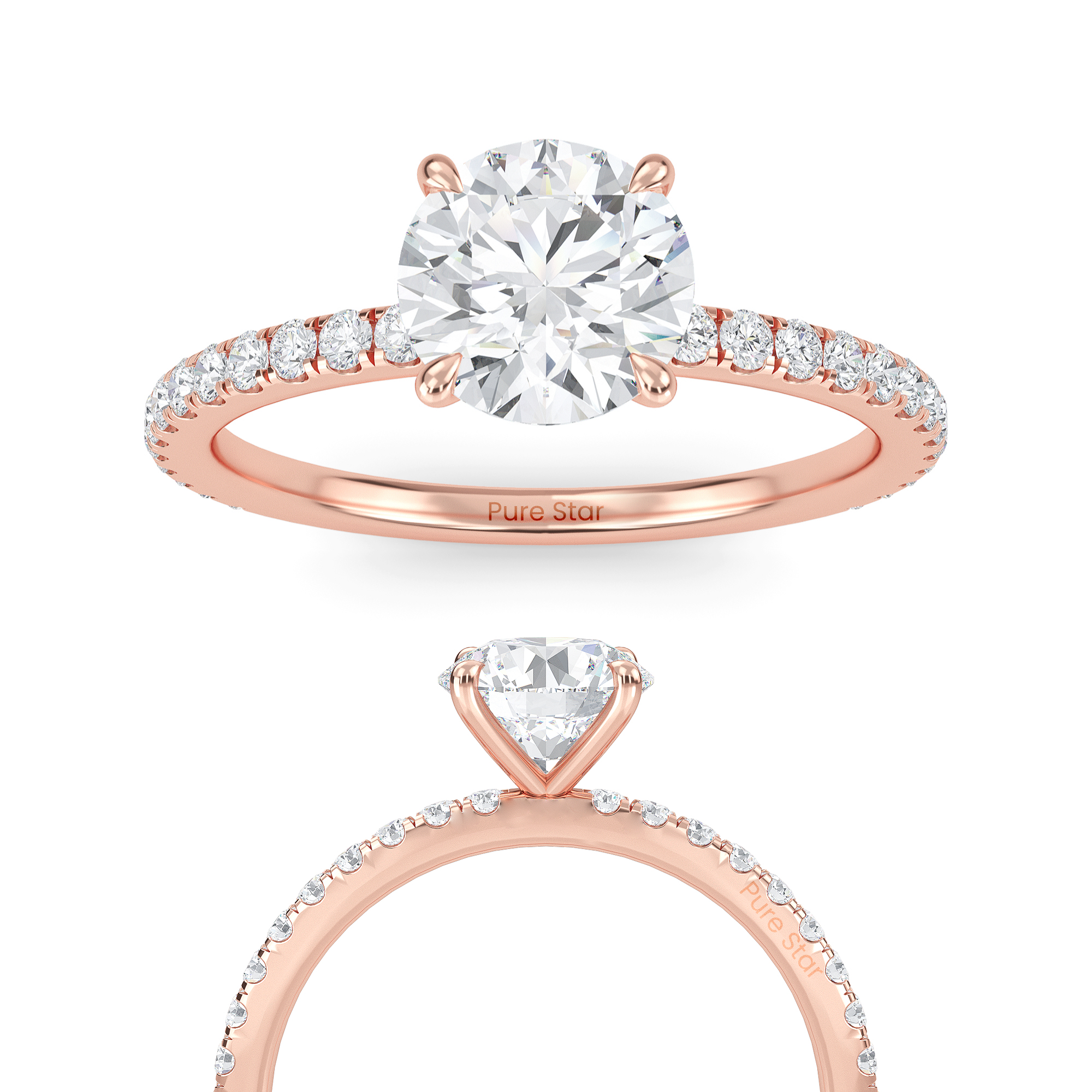 round diamond engagement rings