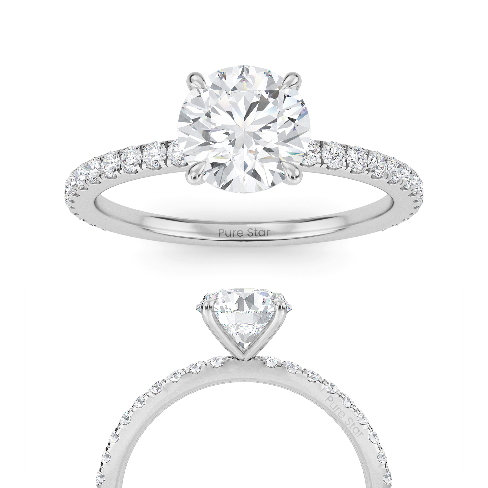 round diamond engagement rings