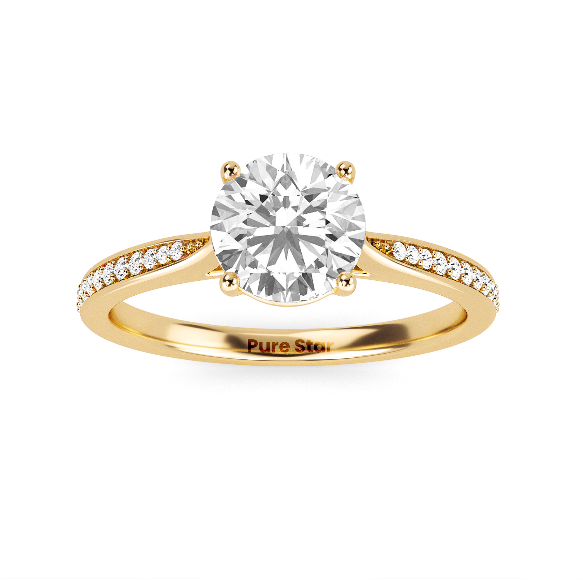 
gold engagement ring