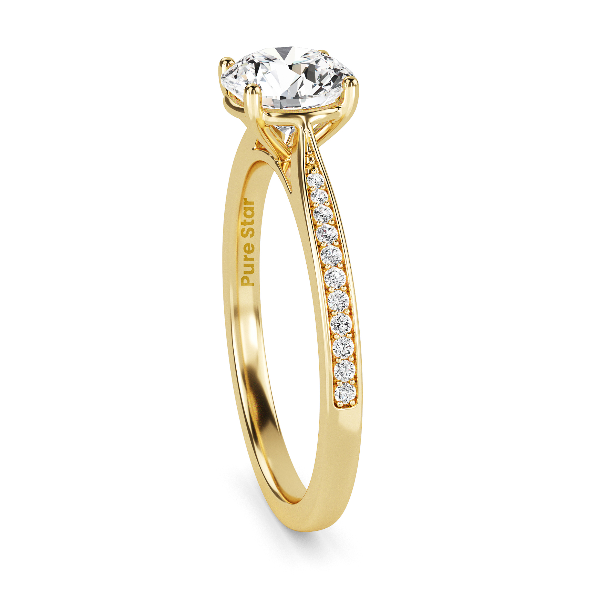 
gold engagement ring