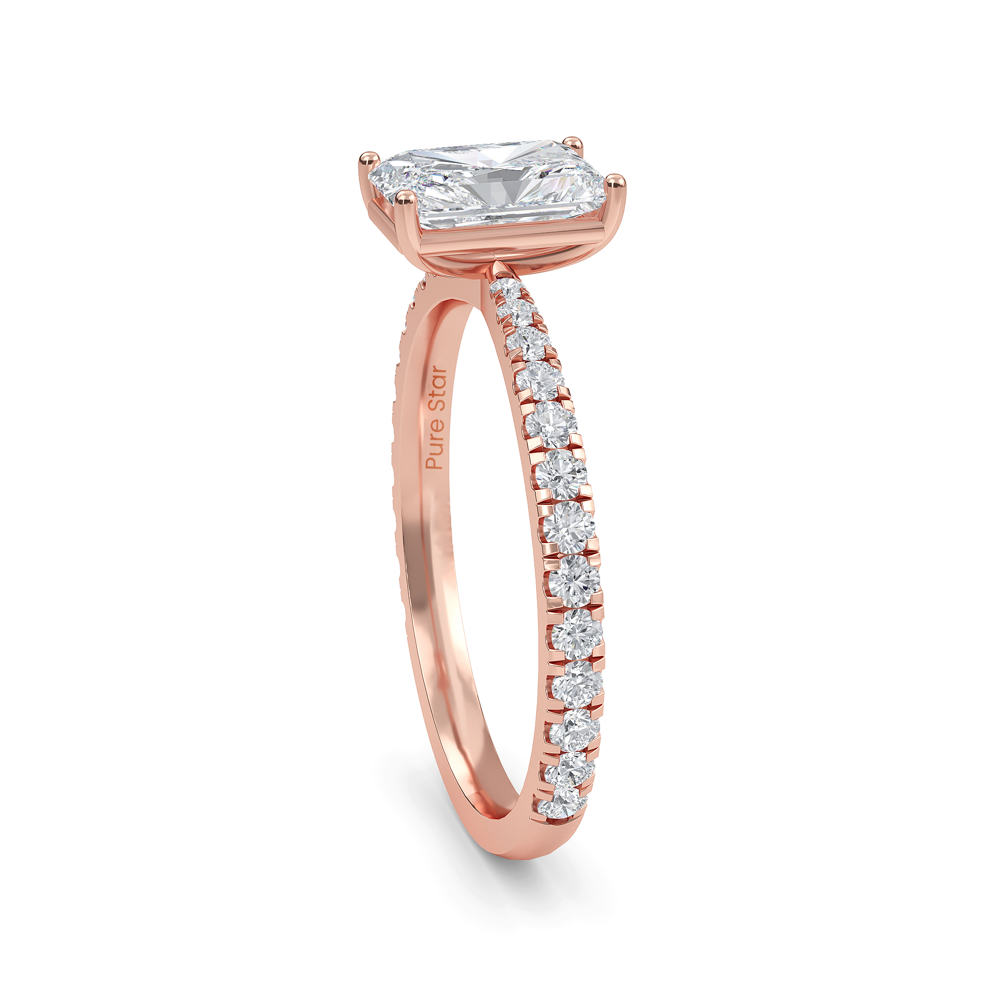 radiant diamond engagement rings