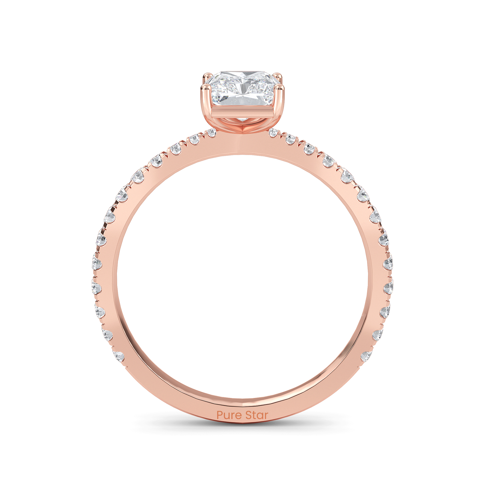 radiant diamond engagement rings