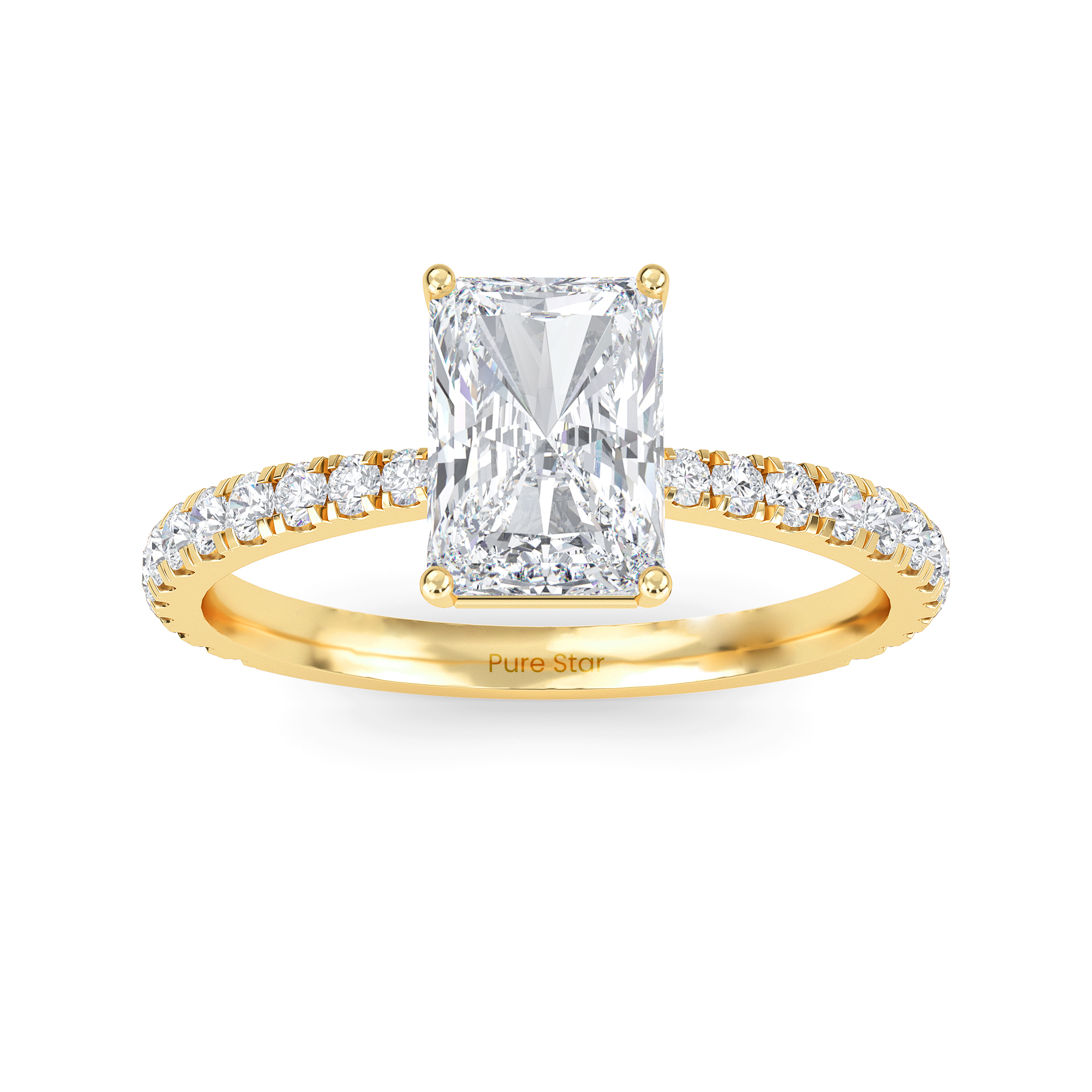 radiant diamond engagement rings