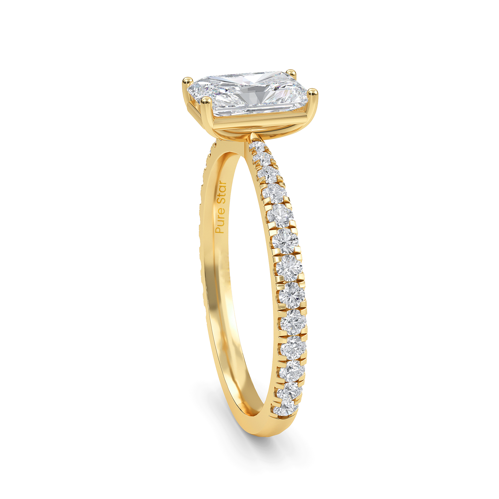 radiant diamond engagement rings