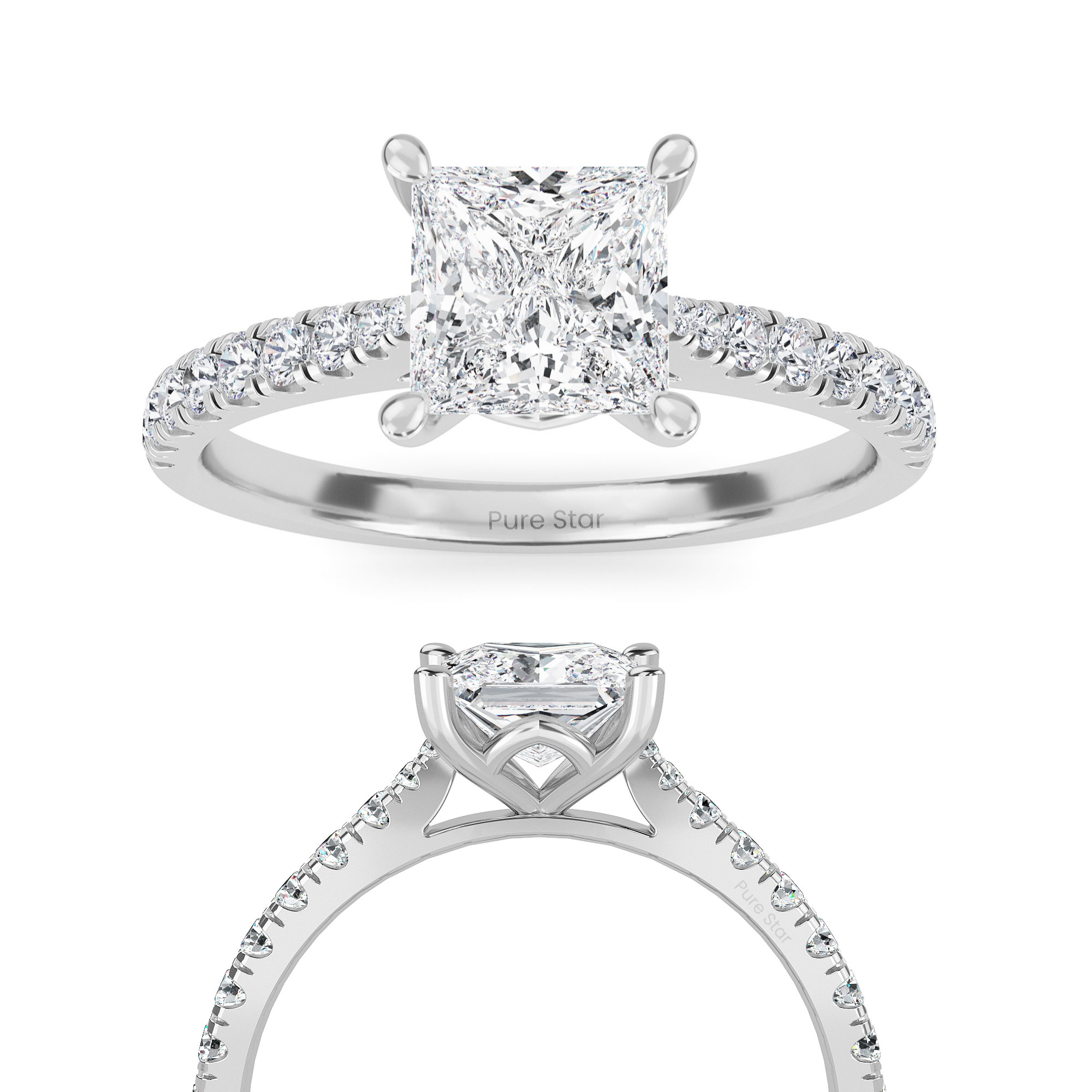 princess cut engagement rings